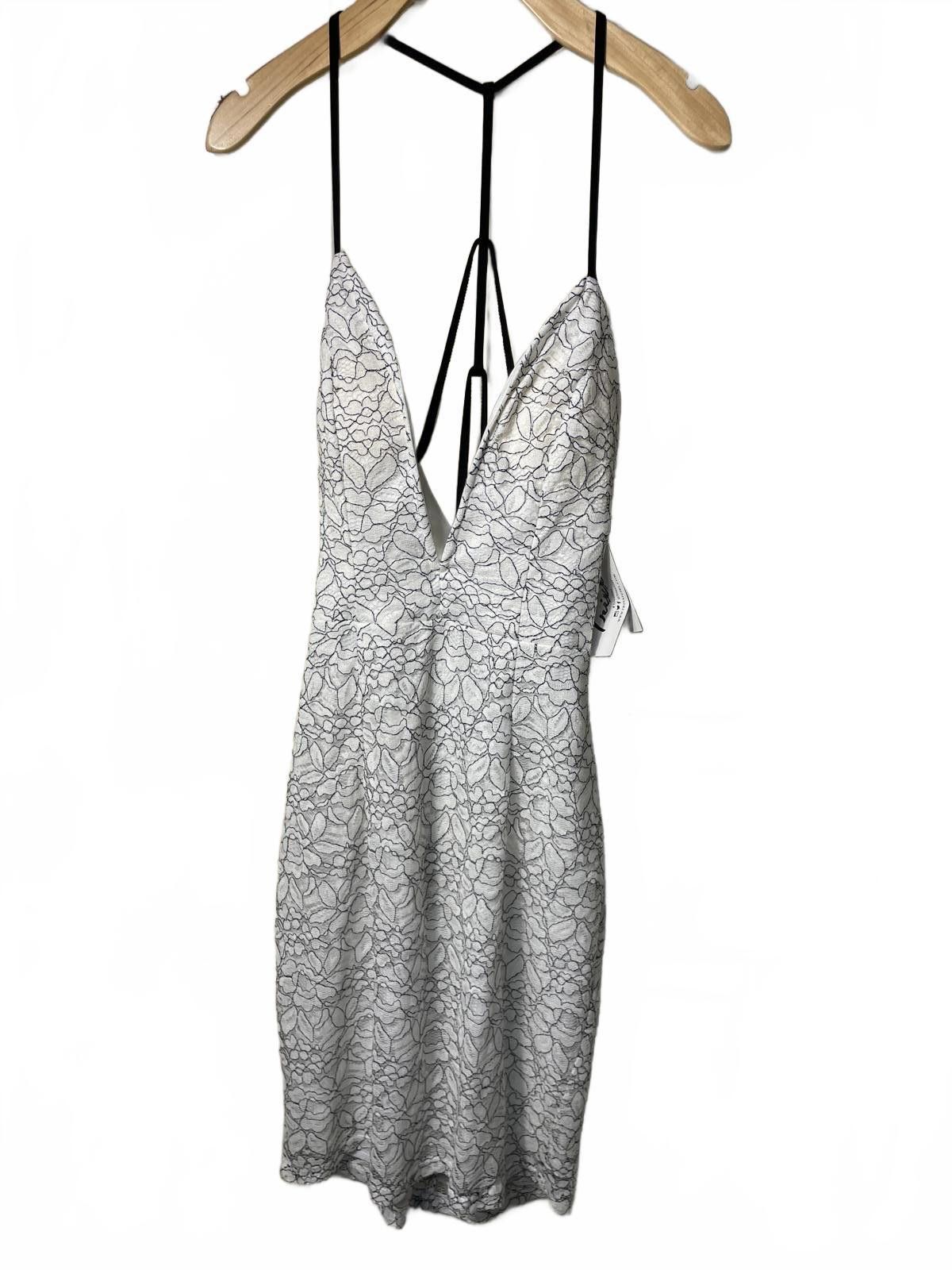 Other Trixxi Lace Mini Dress Women's Small White Halter Resortwear Size S / US 4 / IT 40 - 7 Thumbnail
