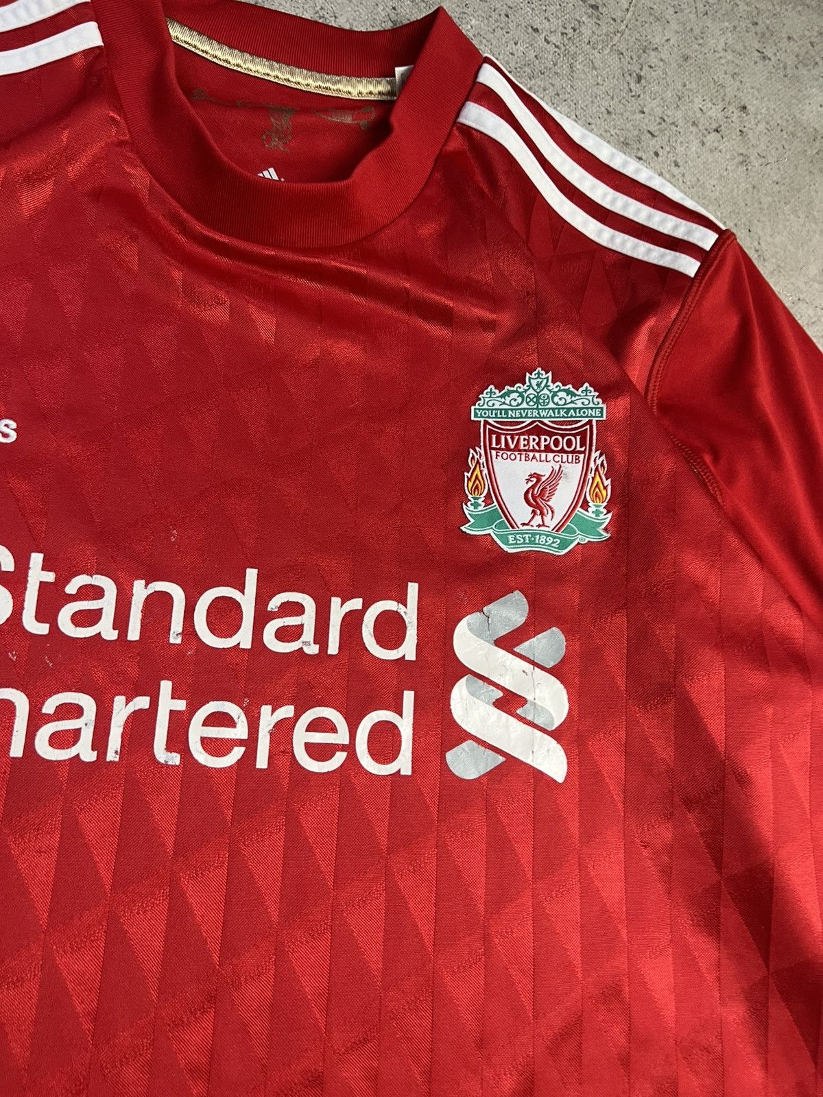 Adidas Mens Vintage Adidas Liverpool FC T-shirt soccer jersey tee Size US L / EU 52-54 / 3 - 4 Thumbnail