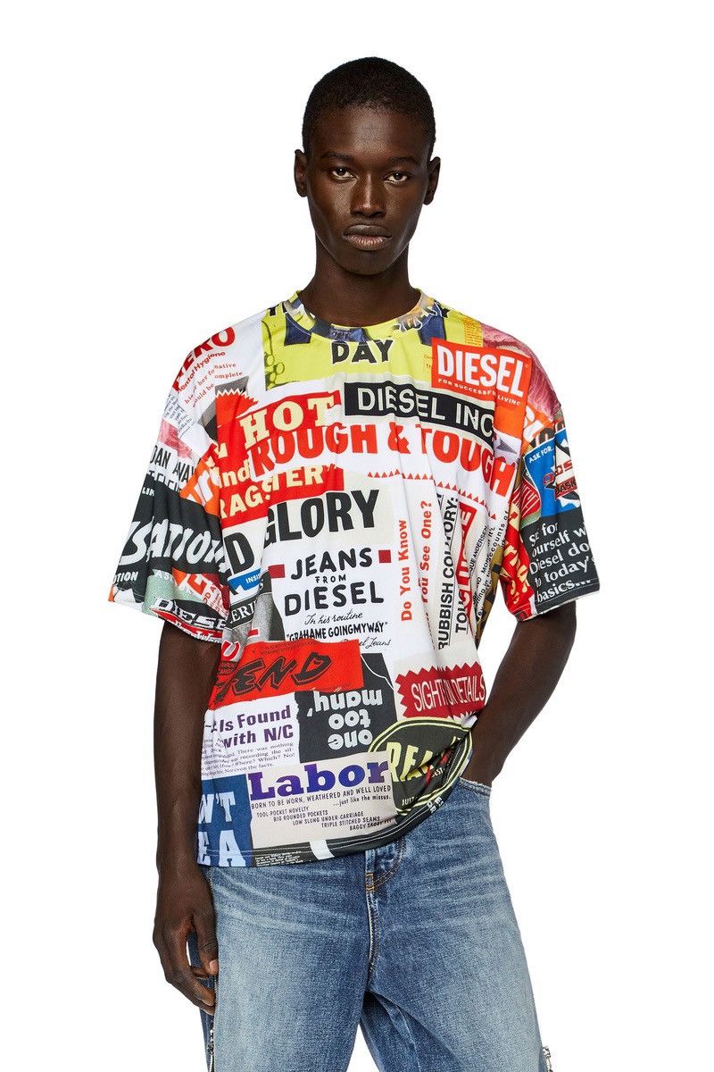 Diesel DIESEL 45th Anniversary Box T Graphic All Over T-shirt Size US M / EU 48-50 / 2 - 3 Thumbnail