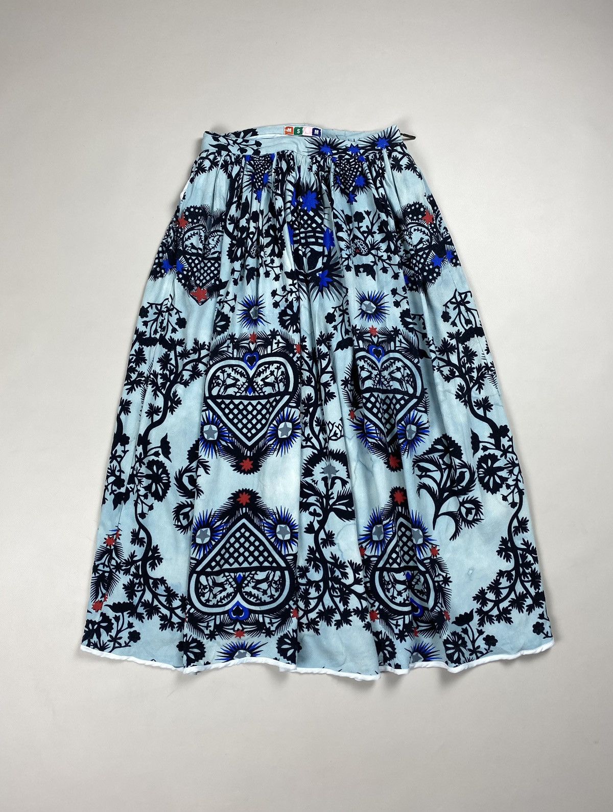 MSGM MSGM ladies overprinted viscose skirt size 40 / L Size 27" / US 4 / IT 40 - 1 Thumbnail