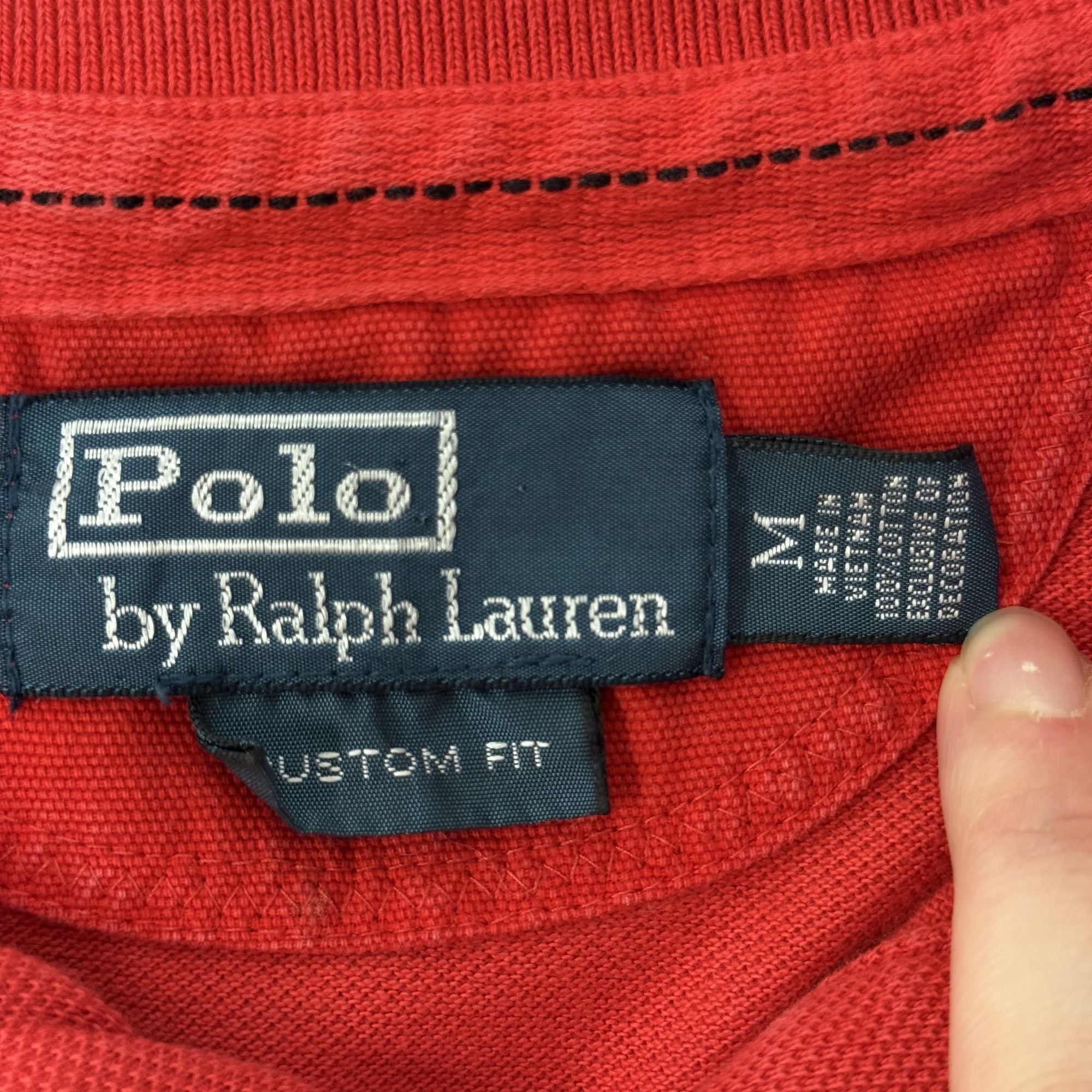 Polo Ralph Lauren Ralph Lauren Vintage Distressed Style Custom Fit Polo Shirt Size US M / EU 48-50 / 2 - 6 Thumbnail