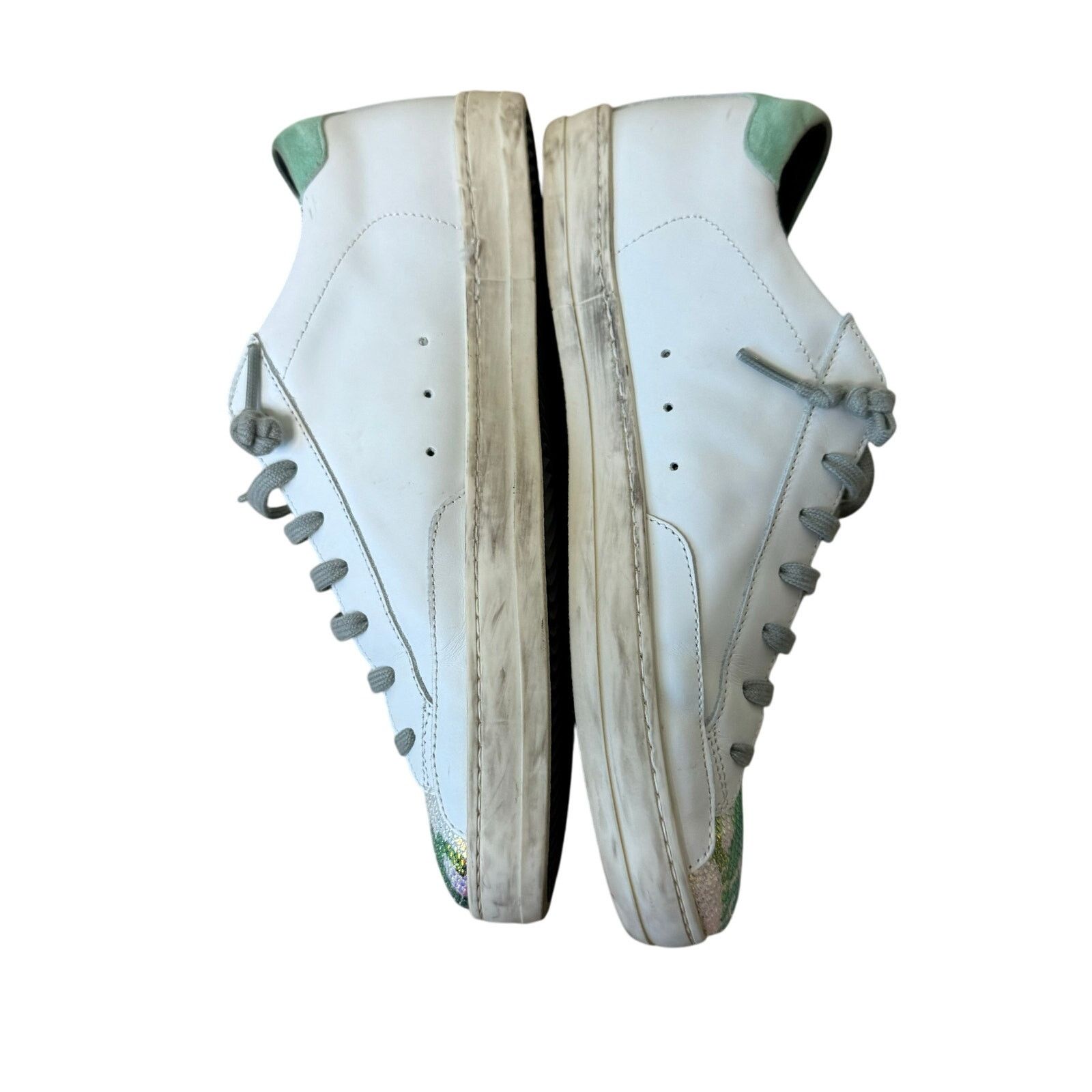 P448 P448 John Low Top Metallic Snakeskin Sneaker Size 39 White Size US 9 / IT 39 - 11 Thumbnail
