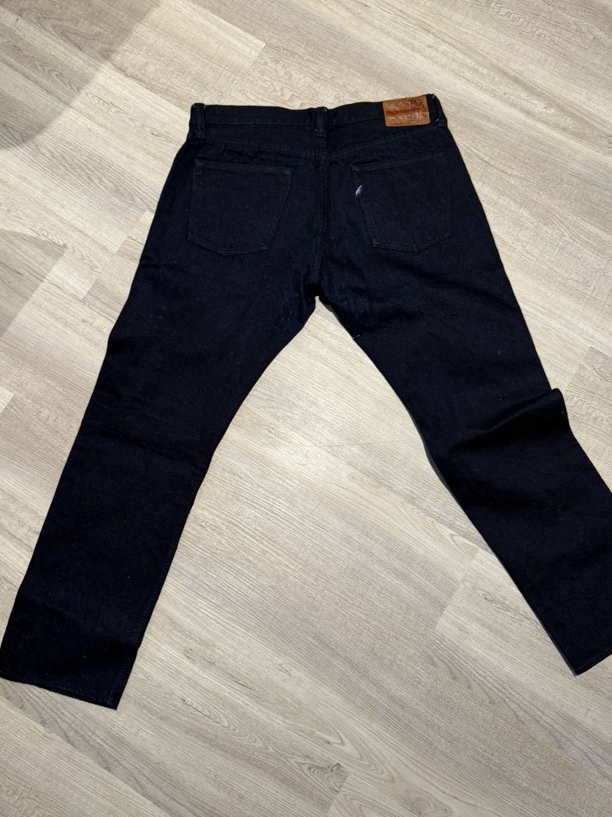Blue In Green Dark dyed straight leg self edge jean Size US 34 / EU 50 - 2 Thumbnail