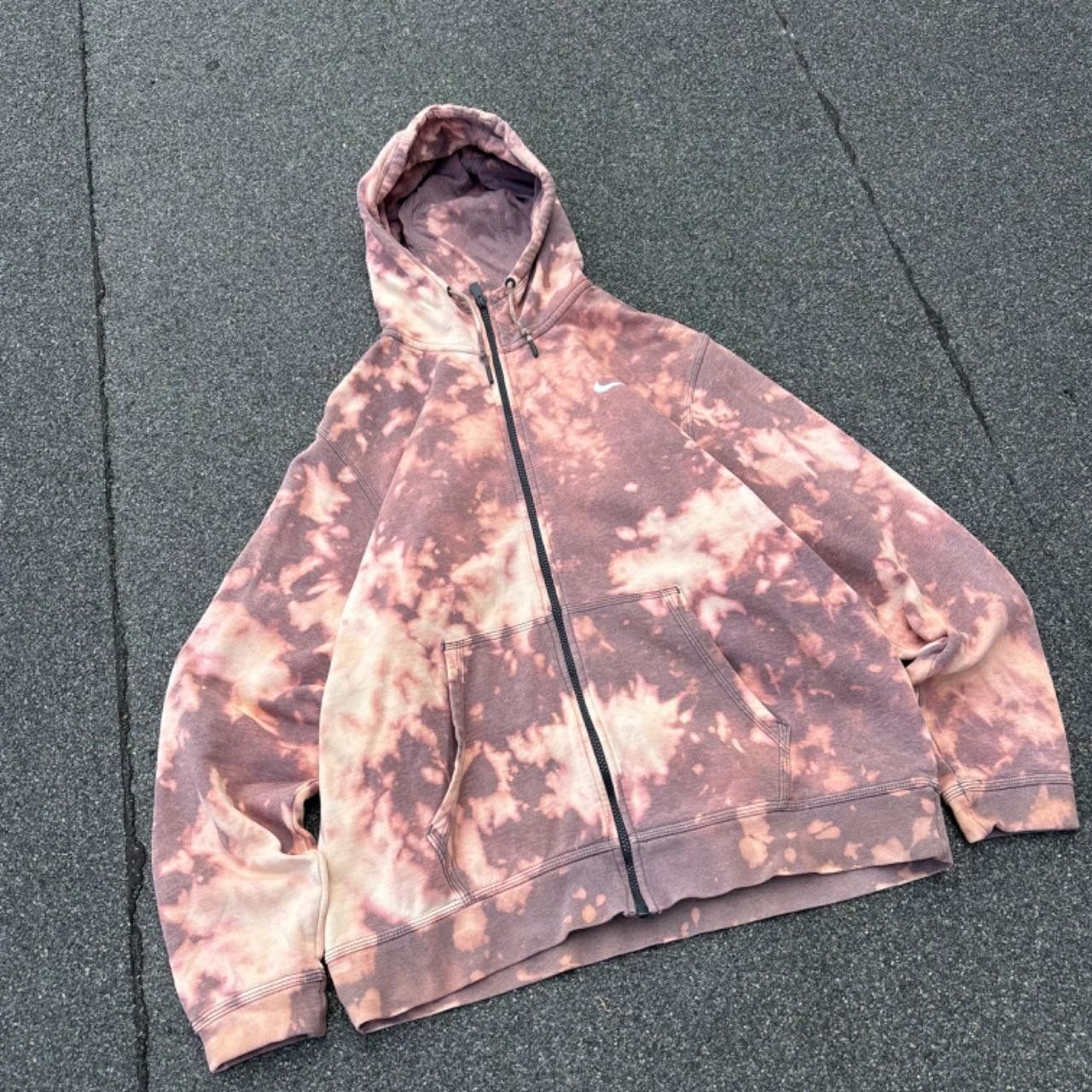 Japanese Brand × Nike × Vintage Nike bleached hoodie Size US XL / EU 56 / 4 - 2 Thumbnail