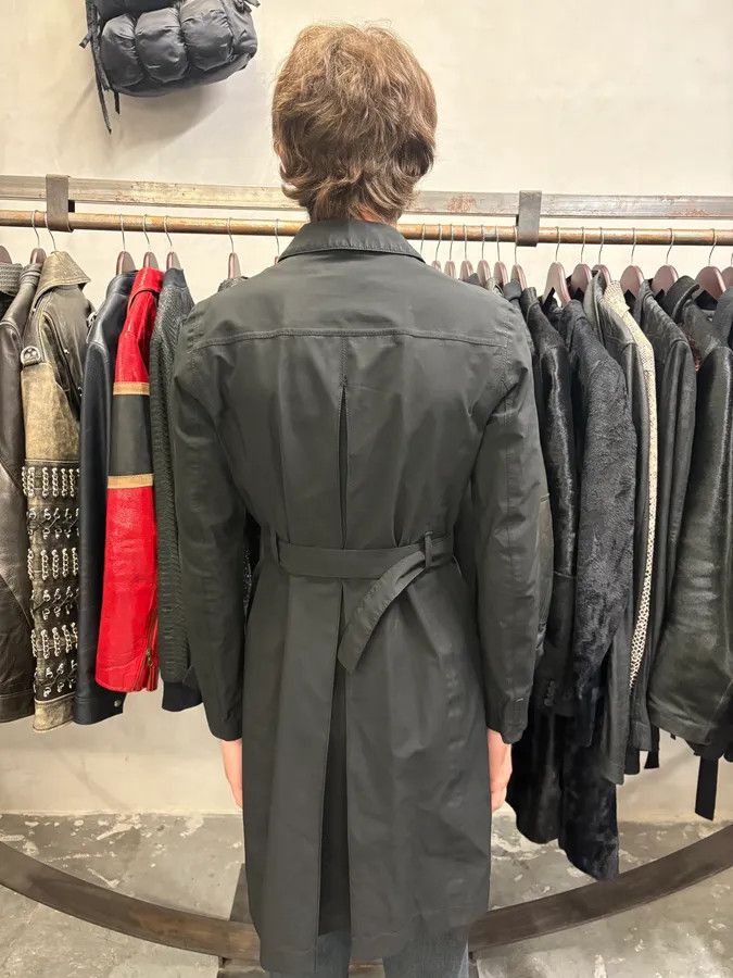 Prada 2000s Prada Black Trench Raincoat Jacket Size M / US 6-8 / IT 42-44 - 4 Thumbnail