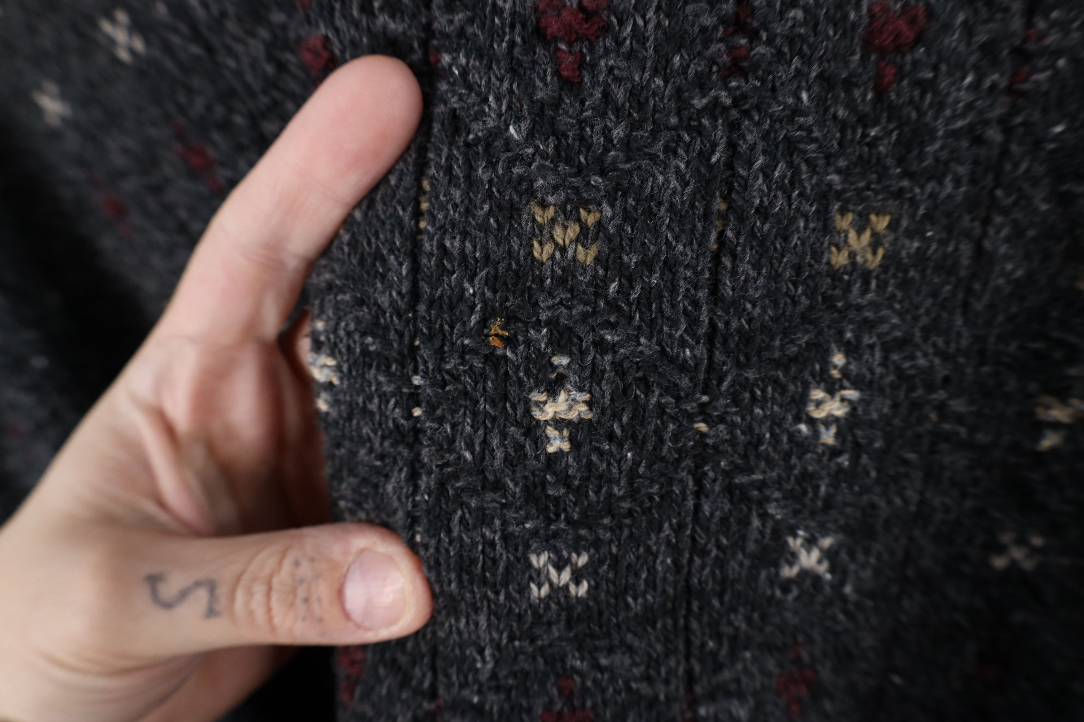 Vintage Vintage 90s Streetwear Textured Knit Crewneck Sweater USA Size US XXL / EU 58 / 5 - 4 Thumbnail
