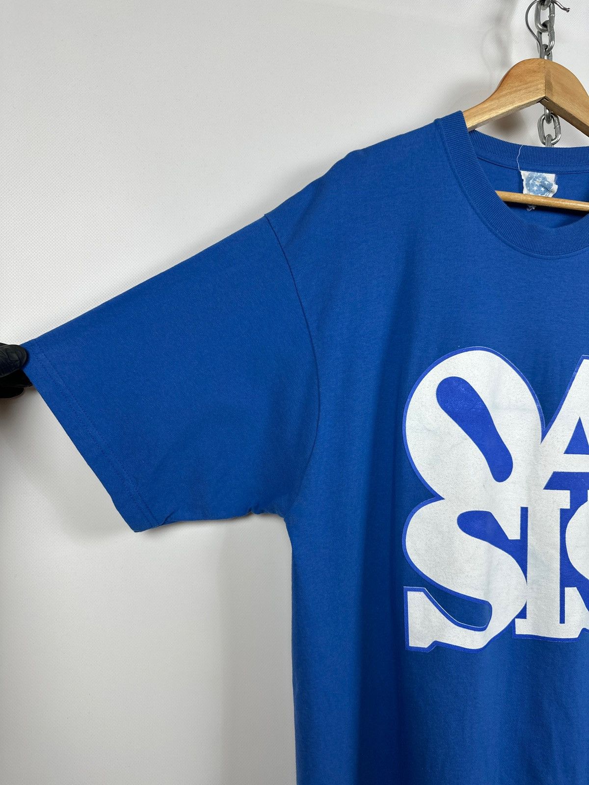 Band Tees 2002 Vintage Oasis Heathen Chemistry Tour Blue Band T-Shirt Size US XL / EU 56 / 4 - 8 Thumbnail