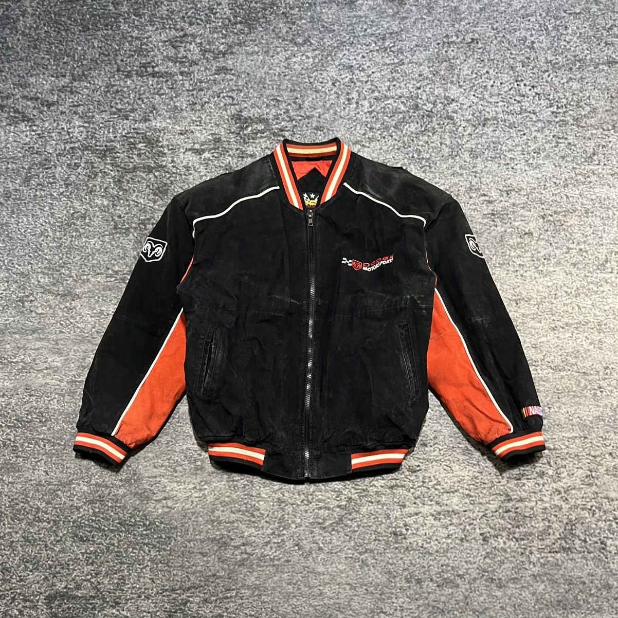 Vintage VINTAGE 90s DODGE MOTORSPORTS RACING SUEDE JACKET MEDIUM Size US M / EU 48-50 / 2 - 2 Thumbnail