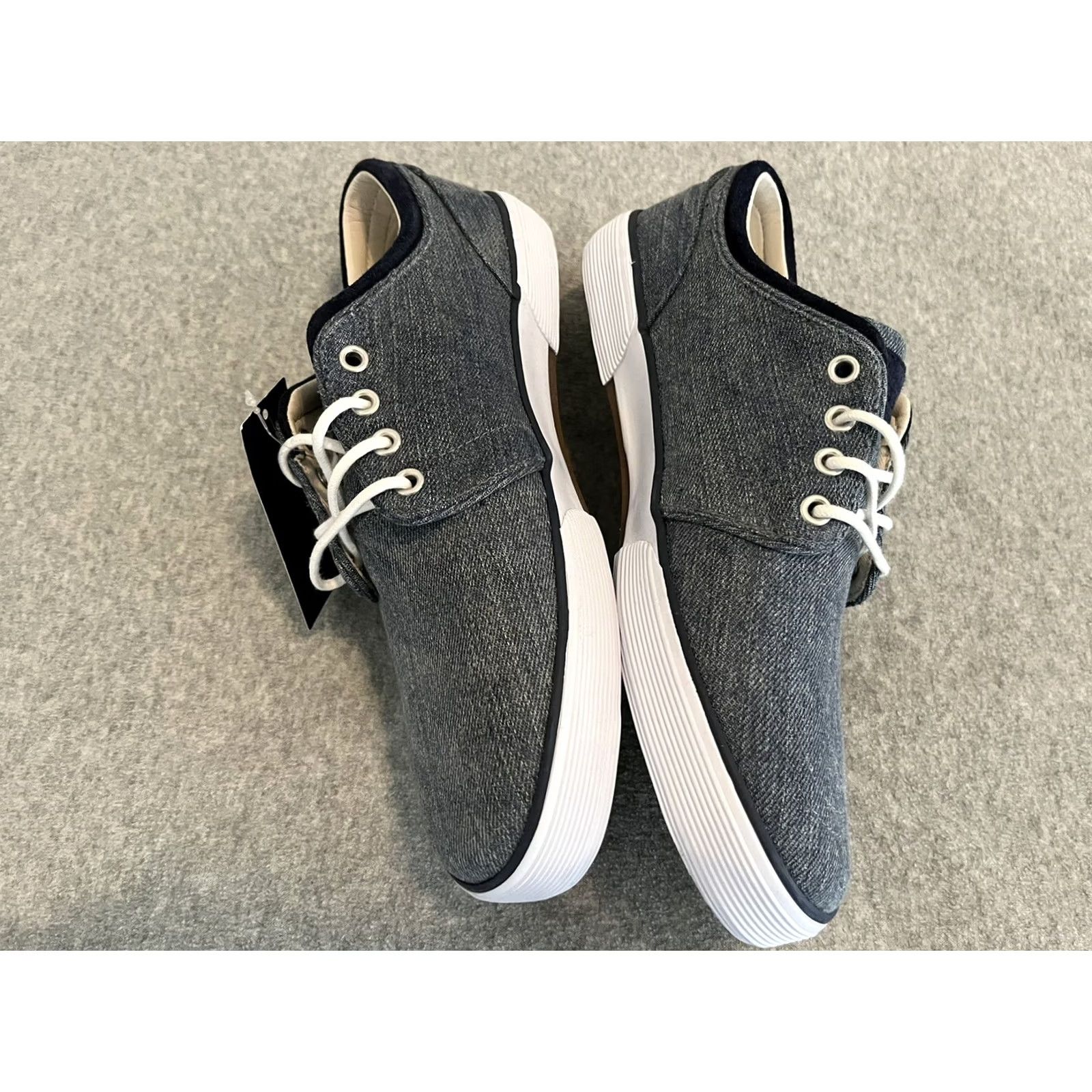 Polo Ralph Lauren Polo Ralph Lauren Faxon Low Denim Swan Suede Big Pony Shoes Mens Size 9.5 New Size US M / EU 48-50 / 2 - 5 Thumbnail