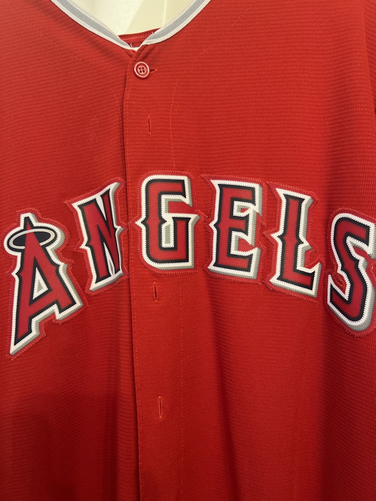 Majestic Los Angeles Angels Majestic Official Base Jersey Red Size US XL / EU 56 / 4 - 3 Thumbnail