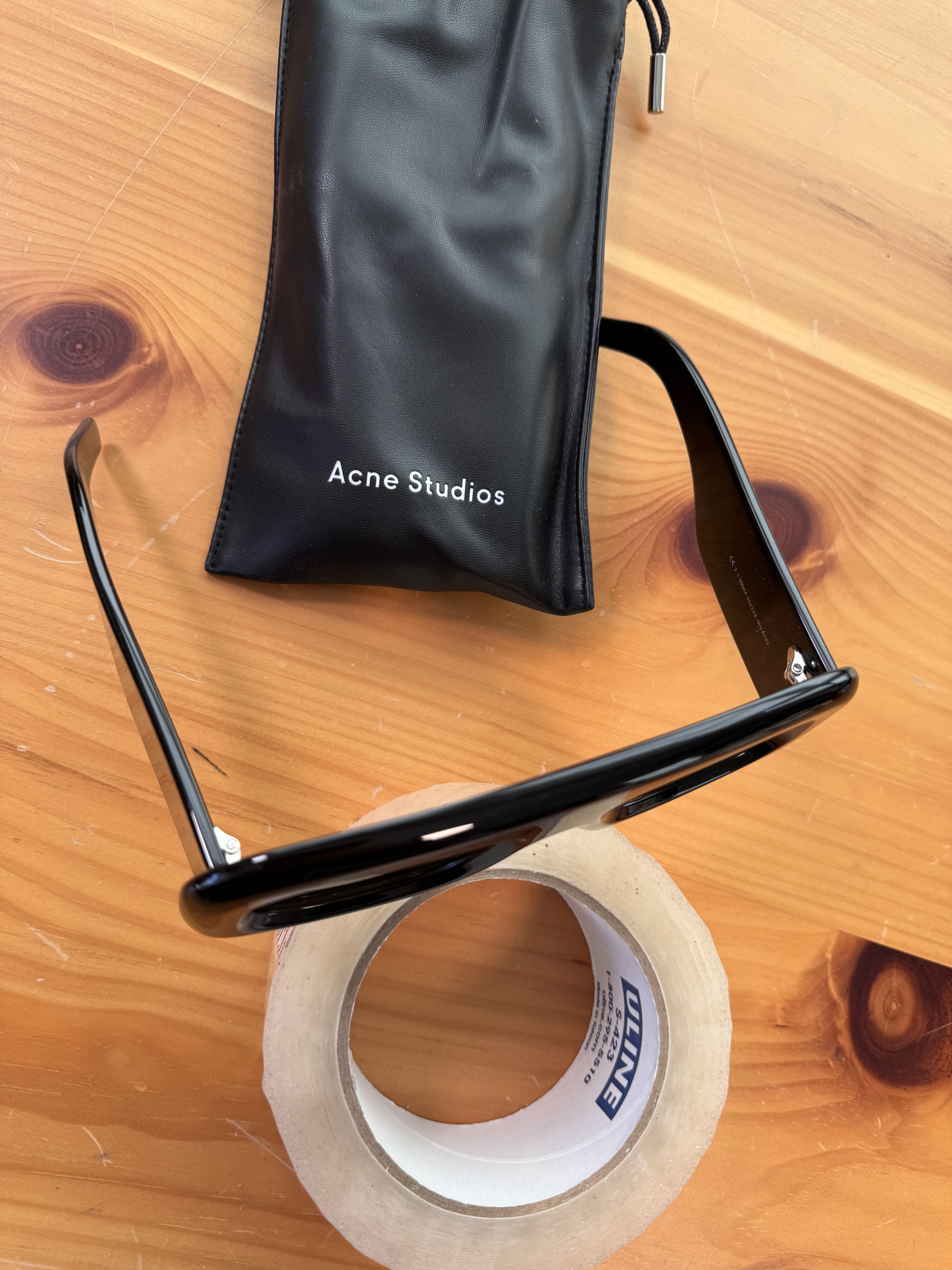 Acne Studios Acne Studios Oversized Fat Inflated Sunglasses Rectangle Size ONE SIZE - 2 Thumbnail