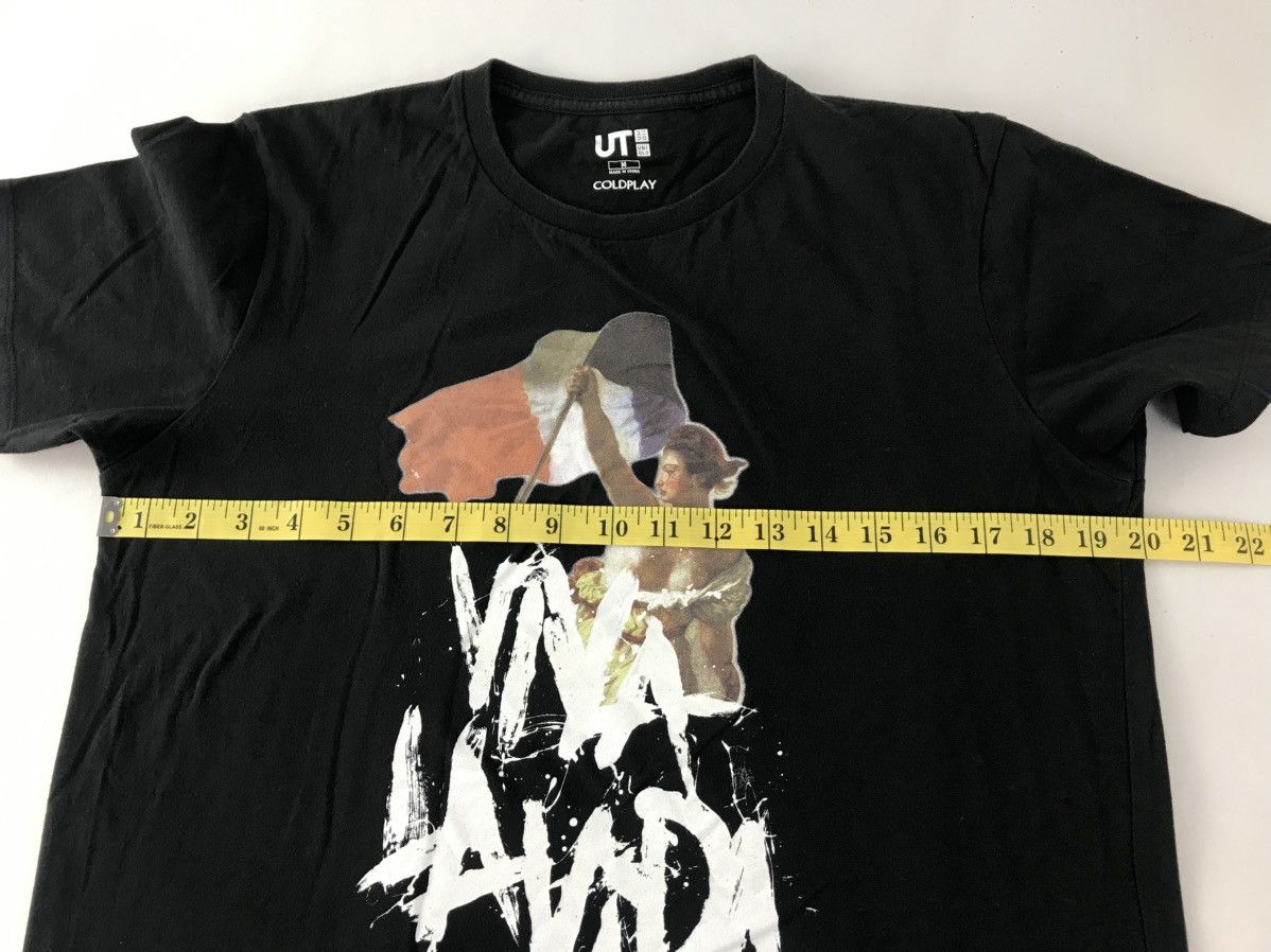 Band Tees Coldplay Viva La Vida 4th Album Graphic Printed Black Tee Size US M / EU 48-50 / 2 - 8 Thumbnail