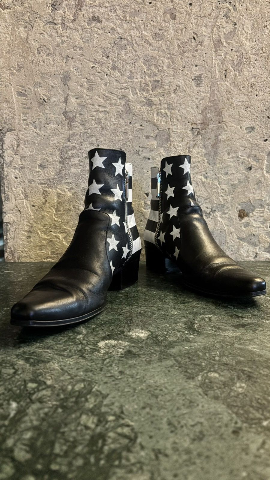 Balmain balmain ss'18 calfskin stars & stripes zip boots Size US 8 / EU 41 - 5 Thumbnail