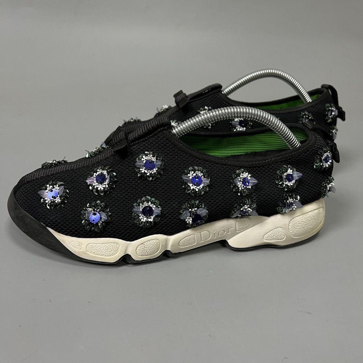Dior Dior Fusion Embellished Mesh Sneakers Black Rare size 38 Size US 8 / IT 38 - 2 Thumbnail