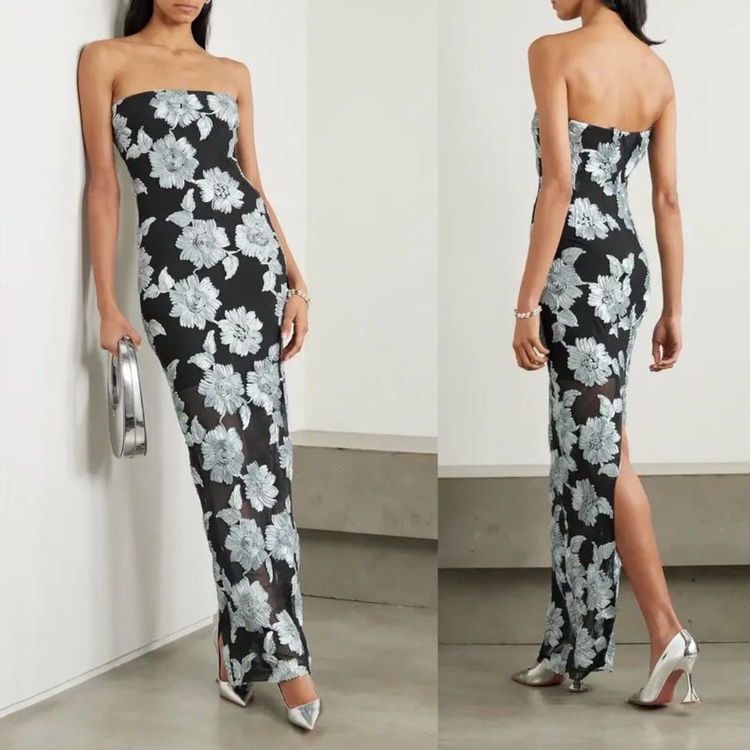 ROTATE ROTATE | NWT Embroidered Flower Mesh Tube Dress 36 US 4 Size S / US 4 / IT 40 - 1 Thumbnail