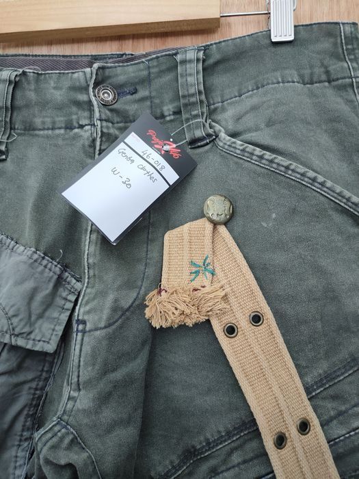 Vintage Japan custom reworked reconstruct cargo pants #46-018DLAL Size US 30 / EU 46 - 4 Thumbnail