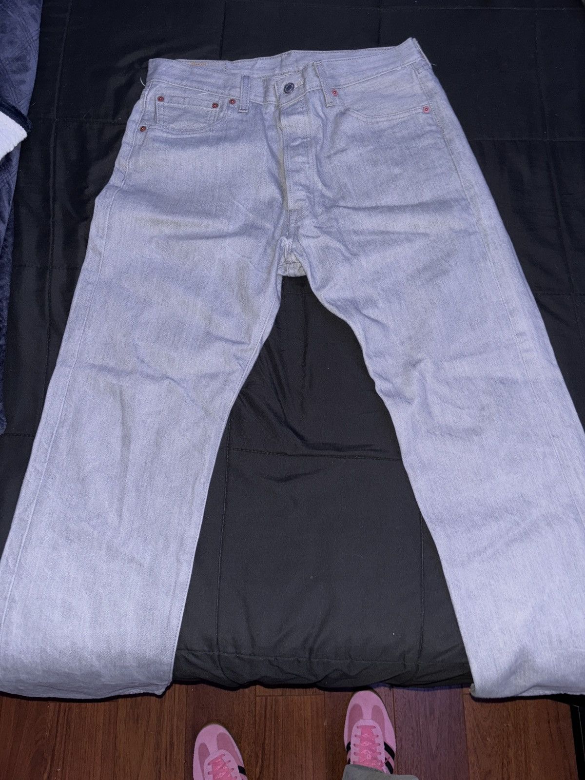 Levi's Grey Levi’s 501 $40 willing to work Size US 34 / EU 50 - 3 Thumbnail