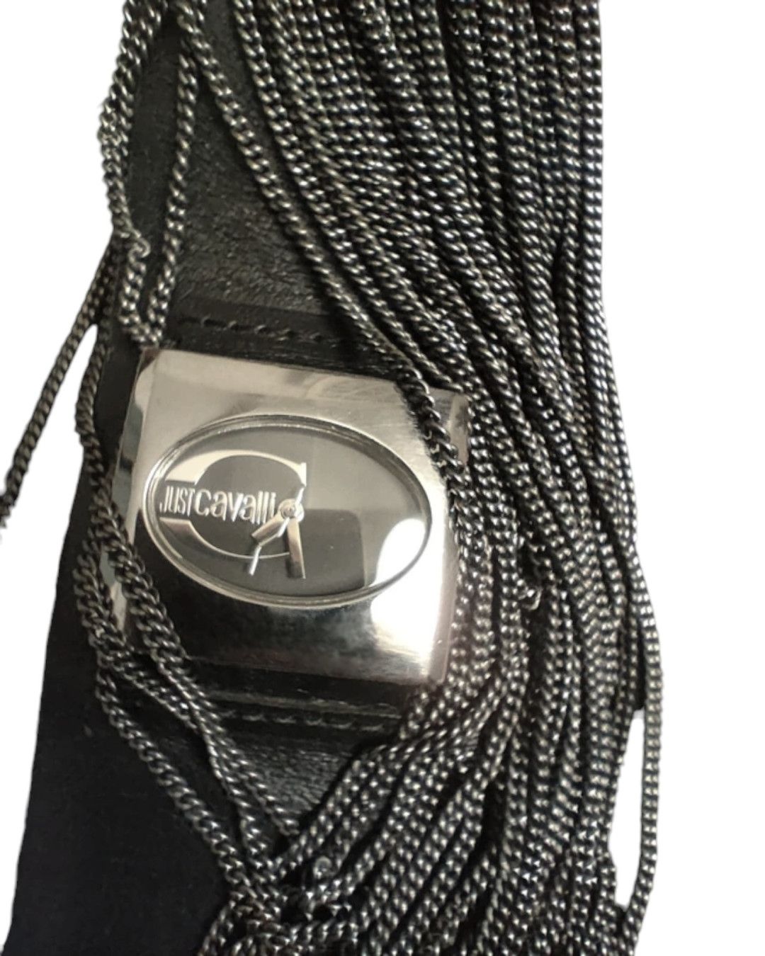 Roberto Cavalli Just Cavalli Chain Fringe Cuff Watch Bracelet c.2000s Size ONE SIZE - 5 Thumbnail