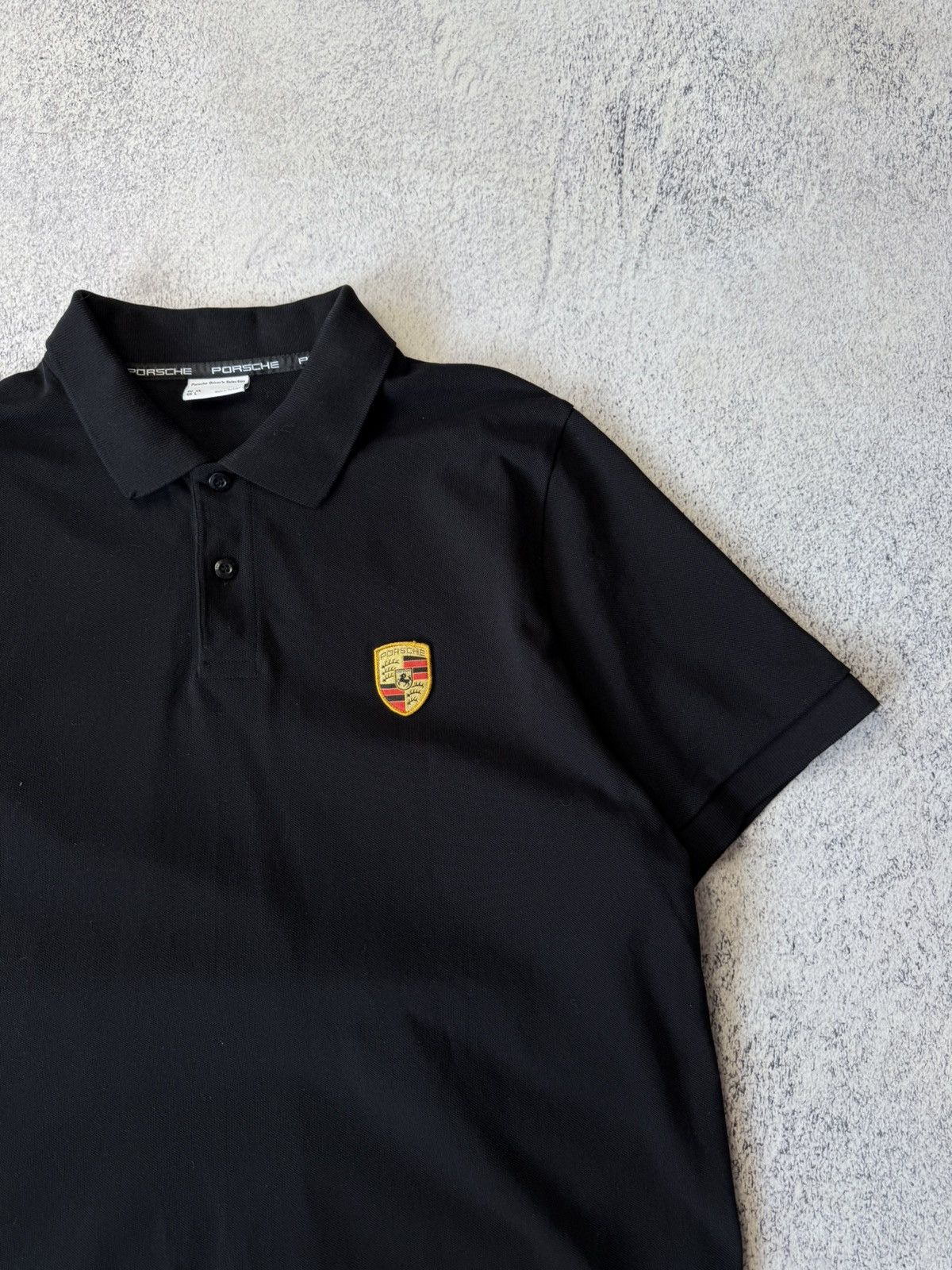 Porsche Design Mens Porches Driver’s Black Polos Size US XL / EU 56 / 4 - 7 Thumbnail