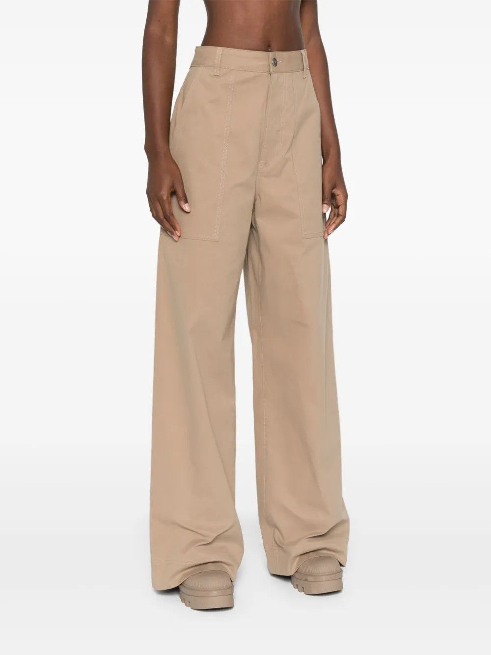 Moncler o1y1125 Casual Pant in Beige Size 30" / US 8 / IT 44 - 3 Thumbnail