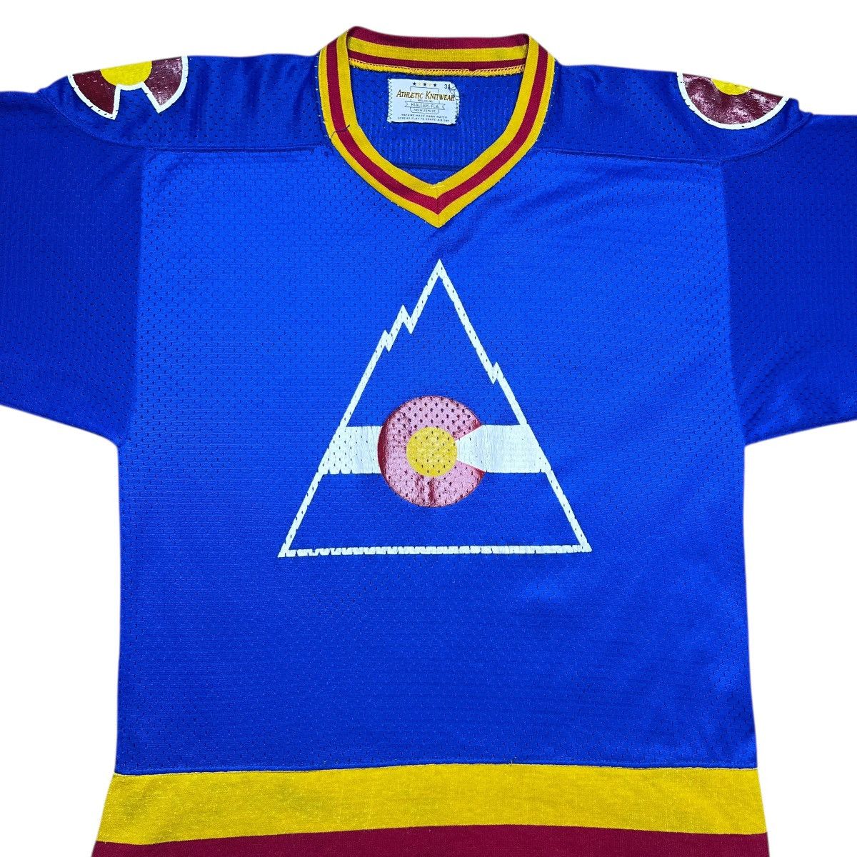 NHL 1970s NHL Colorado Rockies Athletic Knitwear Hockey Jersey Size US XS / EU 42 / 0 - 4 Thumbnail