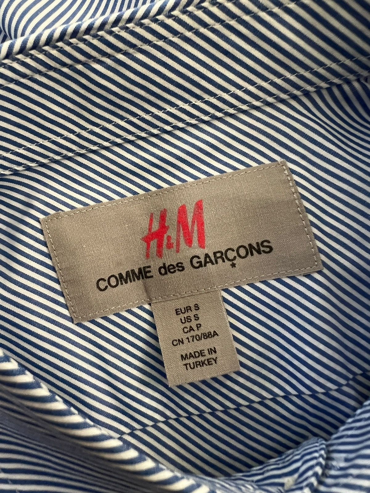 Comme des Garcons × H&M H&M x CDG Paneled Diagonal Stripe Shirt Size US S / EU 44-46 / 1 - 8 Thumbnail