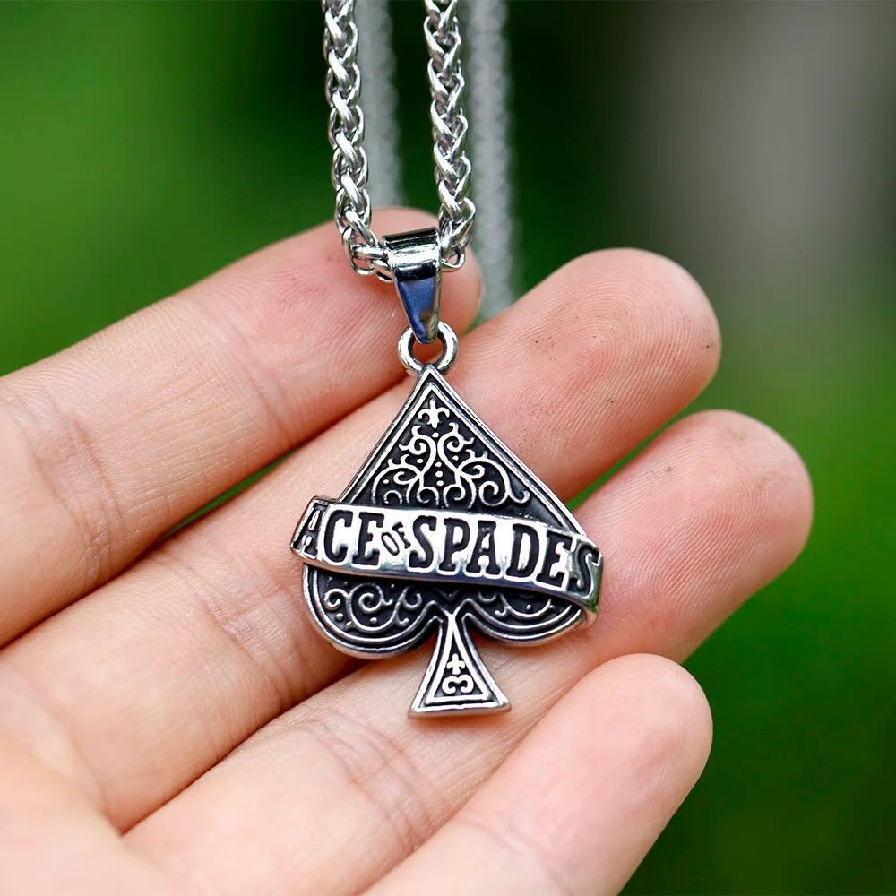 Other Poker A letter Pendant Accessories Necklace Gifts Size ONE SIZE - 1 Thumbnail