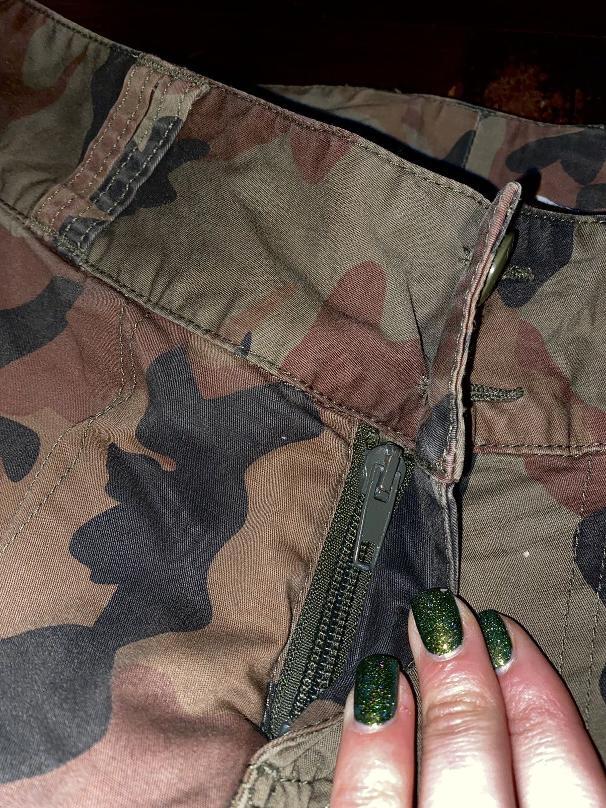 Japanese Brand × Vintage vintage y2k camo ski pants streetwear multi pocket 90s Size 28" / US 6 / IT 42 - 9 Thumbnail