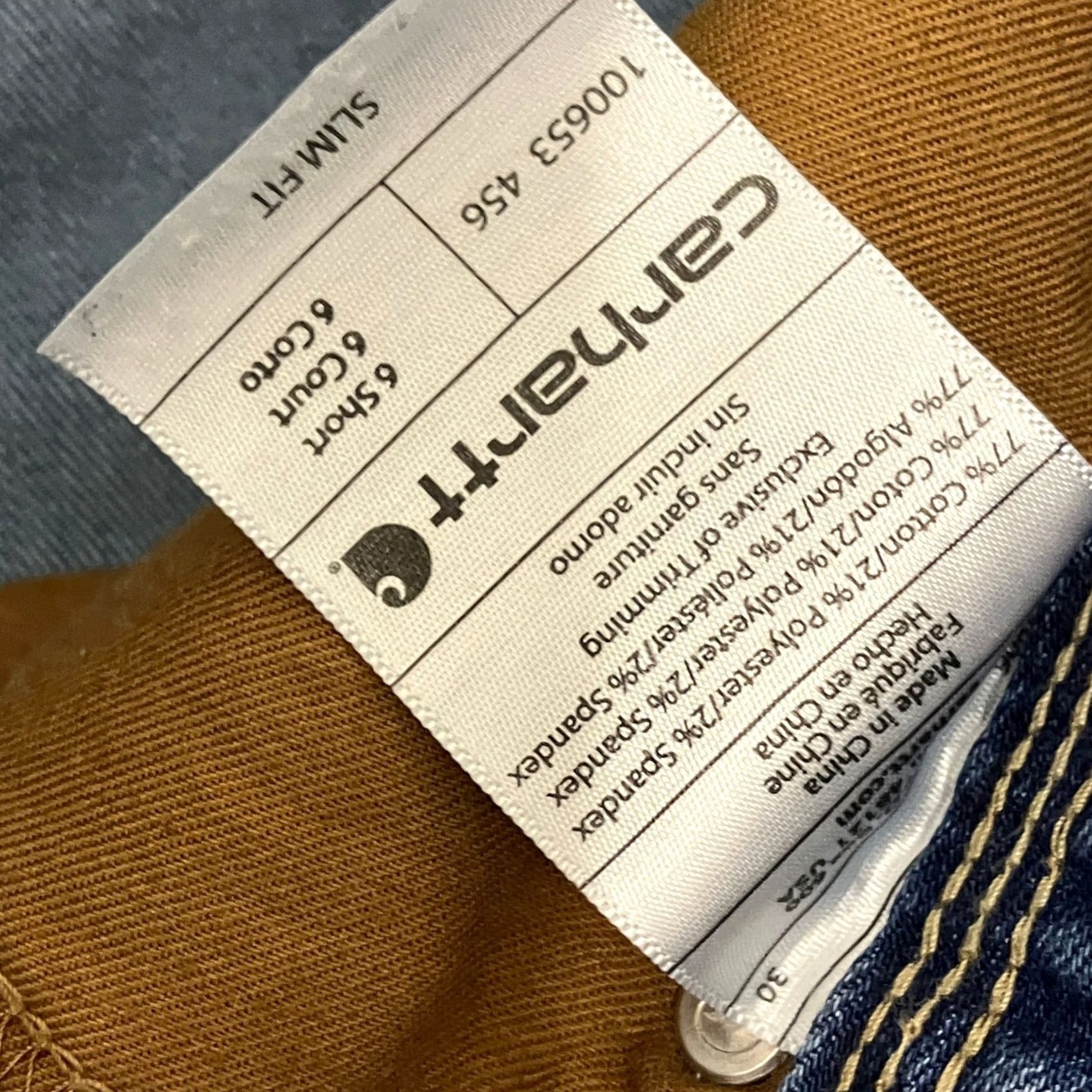 Carhartt Carhartt Jeans Womens 6 30W 28L Slim Fit Blue Stretch Denim Workwear Size 28" / US 6 / IT 42 - 3 Thumbnail