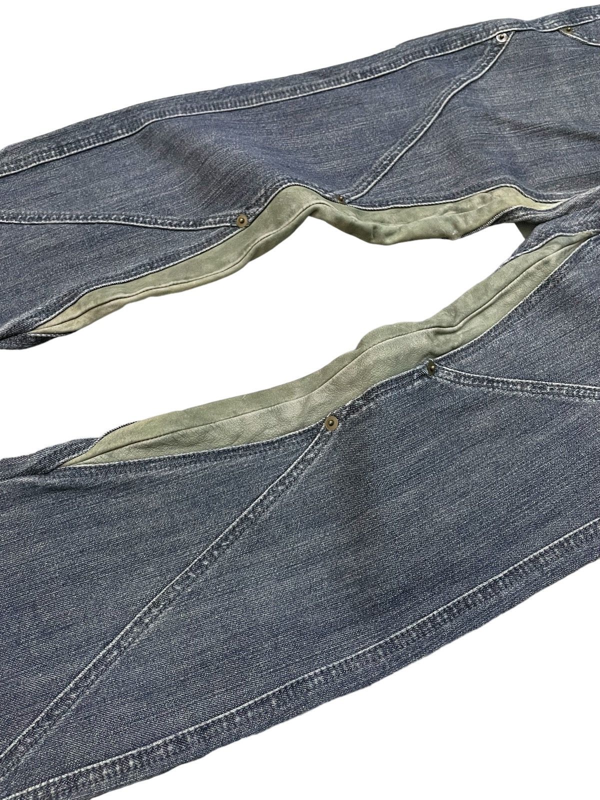 Hysteric Glamour × In The Attic × semanticdesign Studio Picone Asymmetrical Hybrid Flared Jeans Size US 28 / EU 44 - 10 Thumbnail