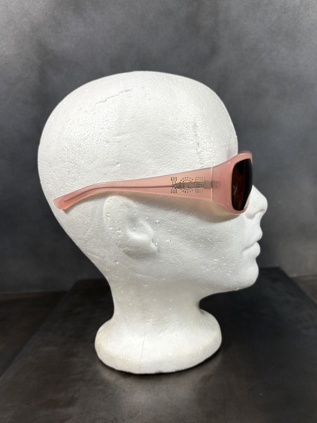 Iceberg 2000s ICEBERG Sunglasses Y2K Vintage Rhinestone Pink Jewel Size ONE SIZE - 8 Thumbnail