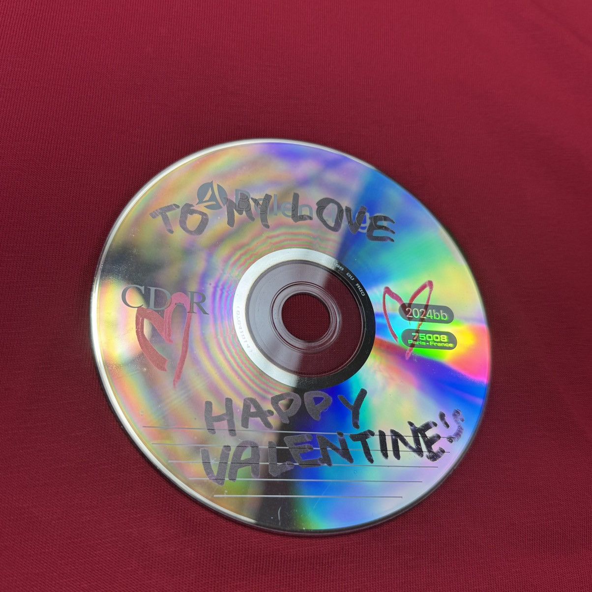 Balenciaga Balenciaga Valentine disk tee capsule *rare* Size US L / EU 52-54 / 3 - 2 Thumbnail