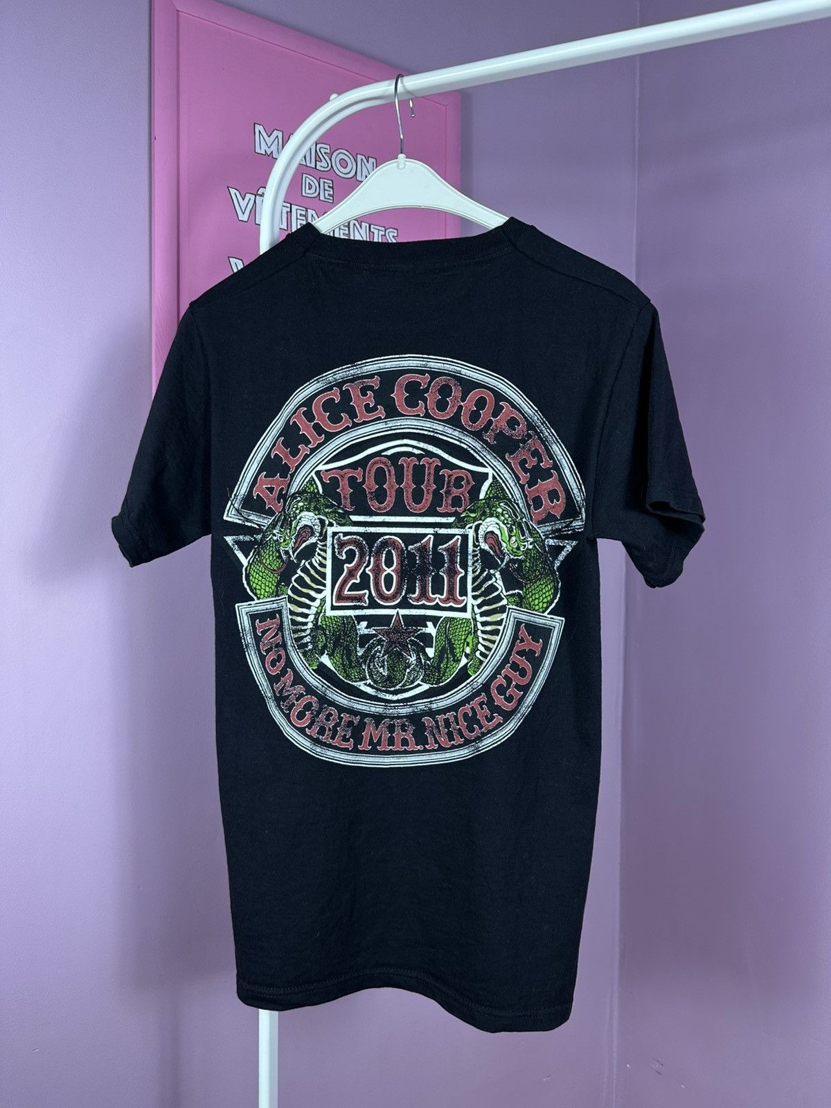 Fruit Of The Loom Alice Cooper TShirt 2011 Tour No More Mr Nice Guy Band Size US S / EU 44-46 / 1 - 10 Thumbnail