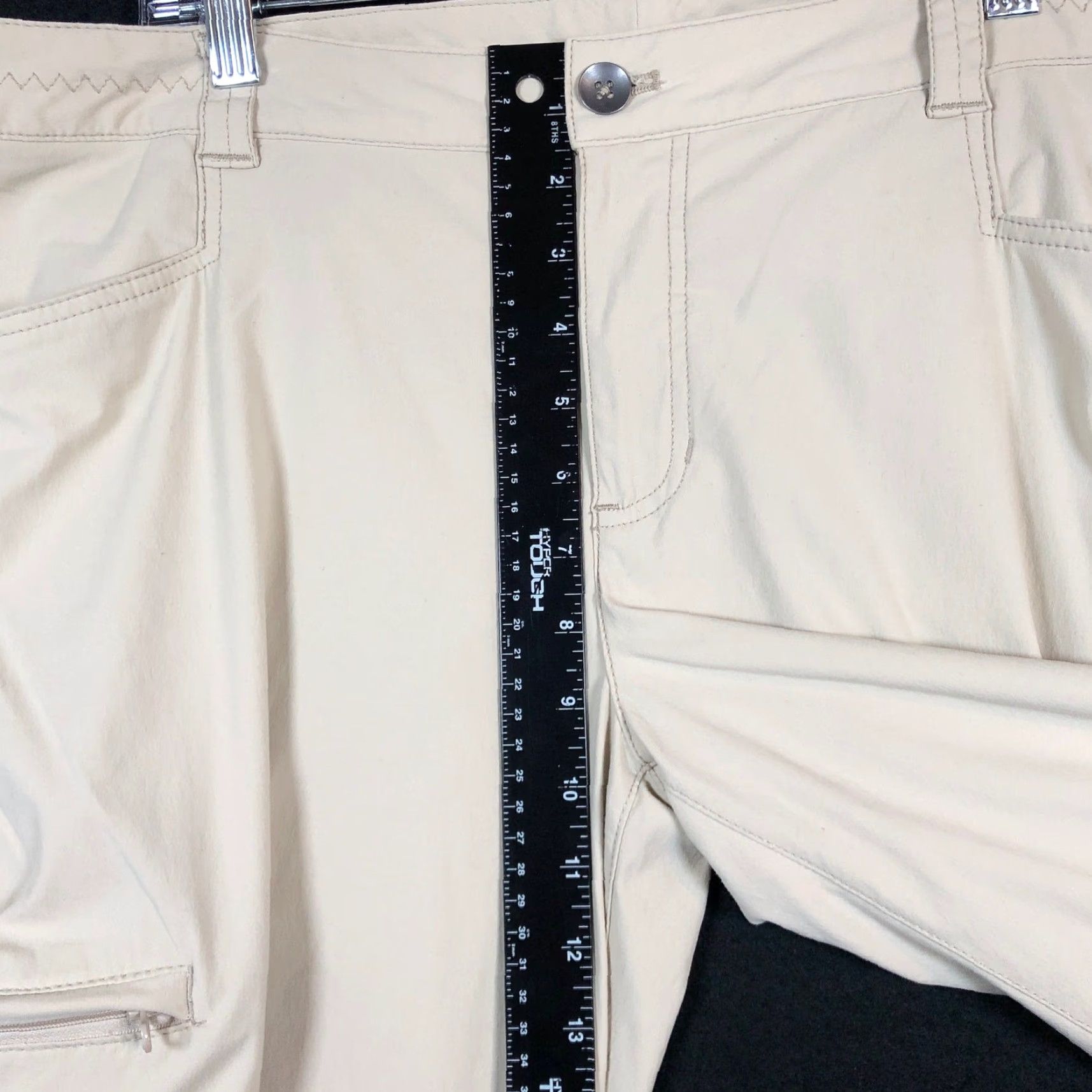 Eddie Bauer Eddie Bauer Travex Womens Pants Beige Mid Rise Straight Roll Tab Leg Stretch 16 Size 26" / US 2 / IT 38 - 7 Thumbnail
