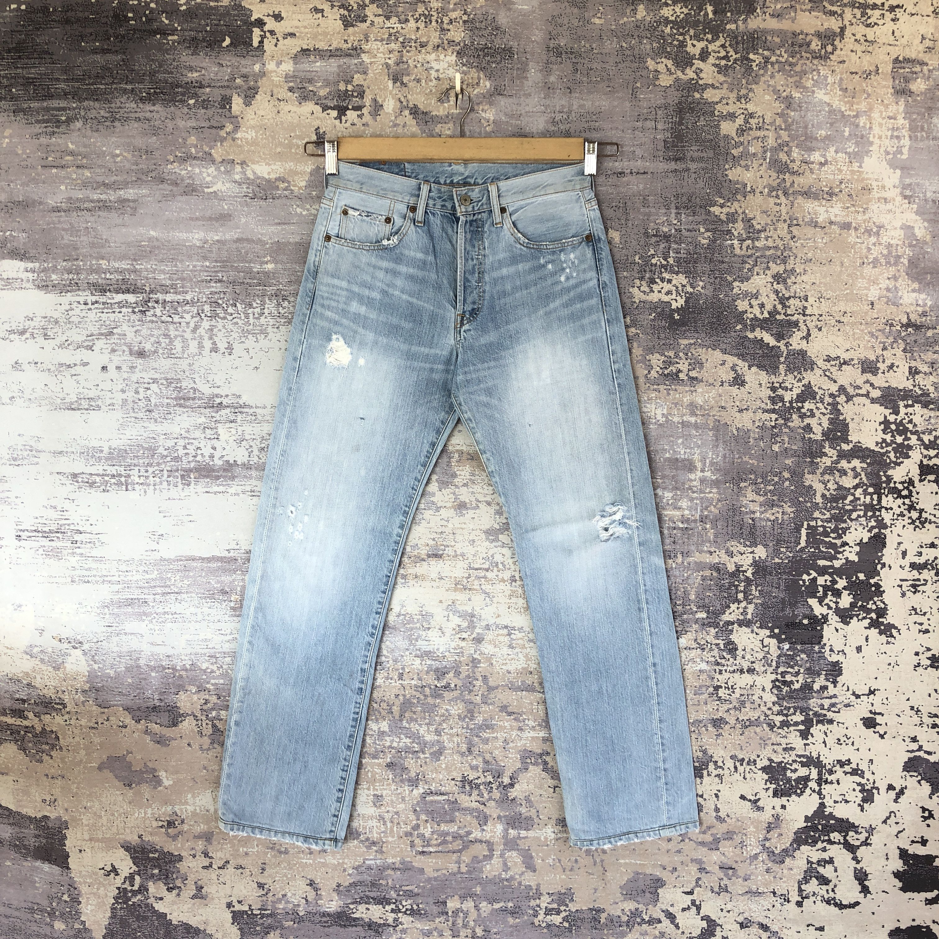 Levi's Vintage 90s Levis 501 Light Wash Distressed Levi's Denim Size US 28 / EU 44 - 1 Thumbnail