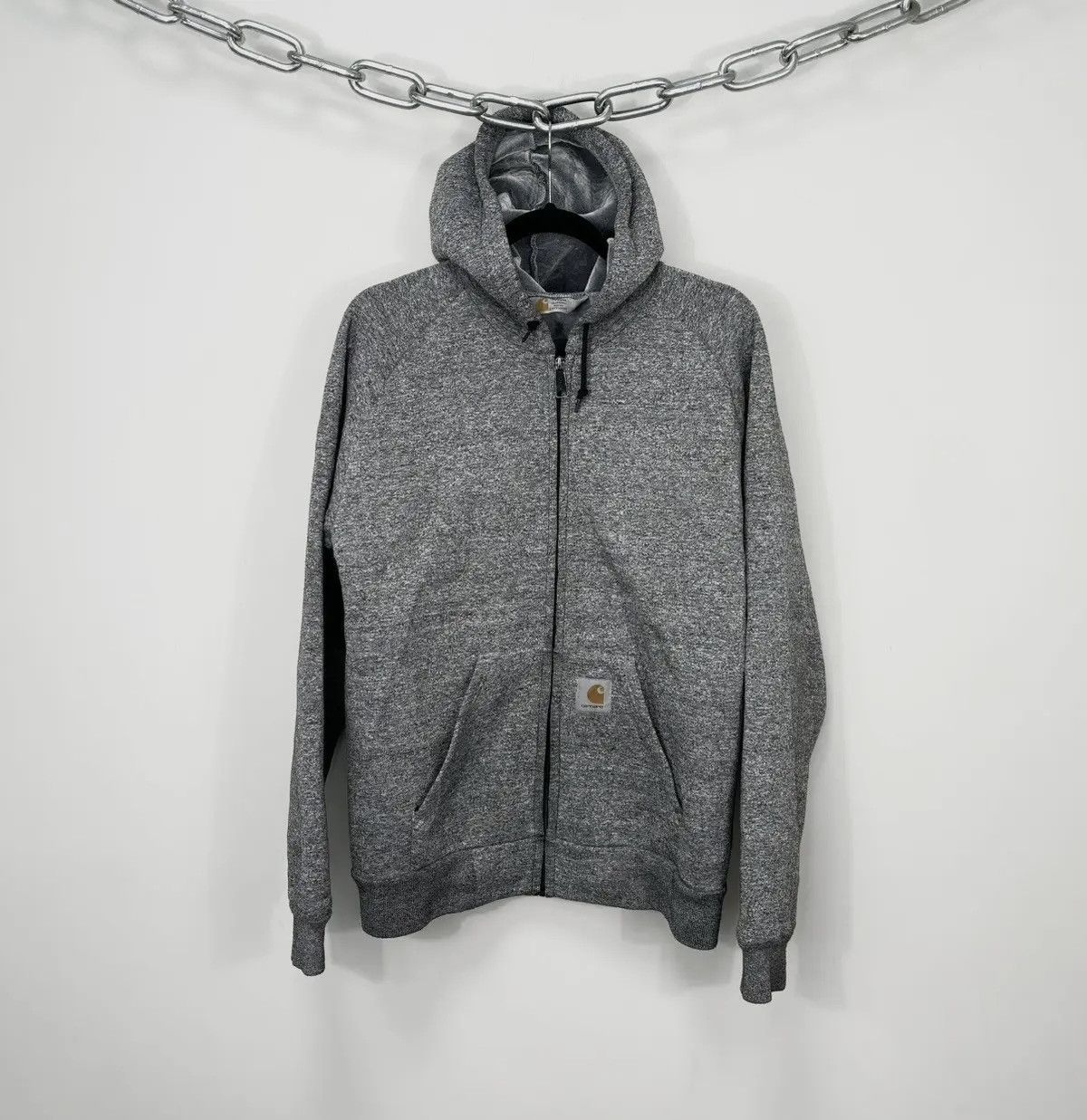 Carhartt × Vintage Vintage Carhartt Velour Lined Thermo Hype Zip Up Hoodie Size US M / EU 48-50 / 2 - 1 Thumbnail