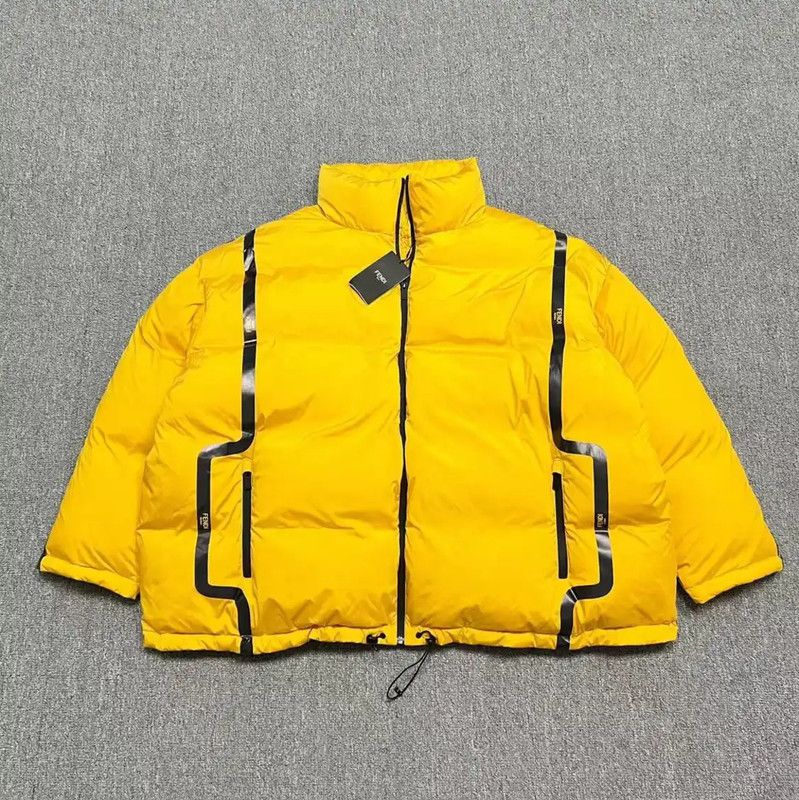 Fendi Fendi Men's Yellow Puffer Jacket Size L 0089 Size US L / EU 52-54 / 3 - 1 Thumbnail