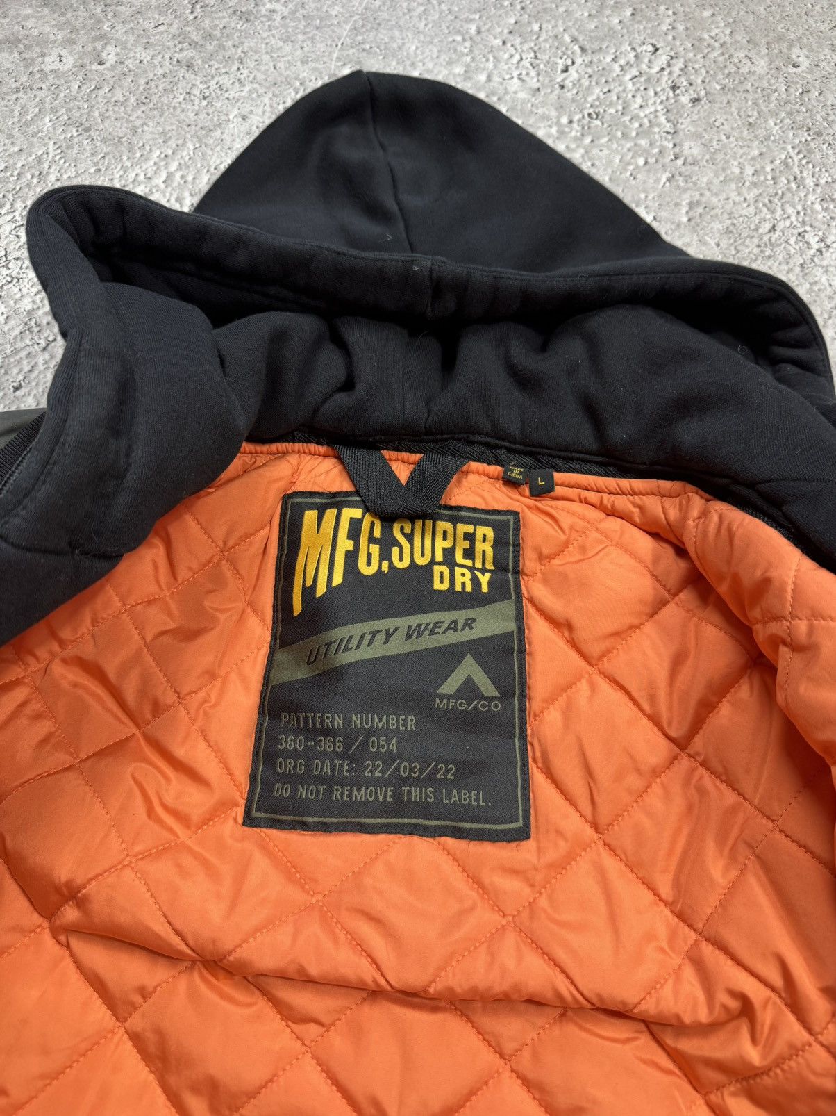 Superdry Superdry Utility Wear Hooded Bomber Jacket Double Zip L Size US L / EU 52-54 / 3 - 8 Thumbnail
