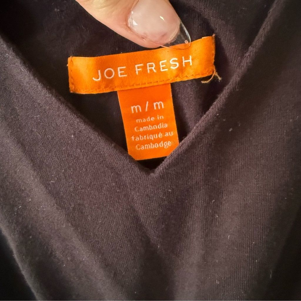 Joe Freshgoods Joe Fresh Black V-Neck Sundress Size M / US 6-8 / IT 42-44 - 3 Thumbnail