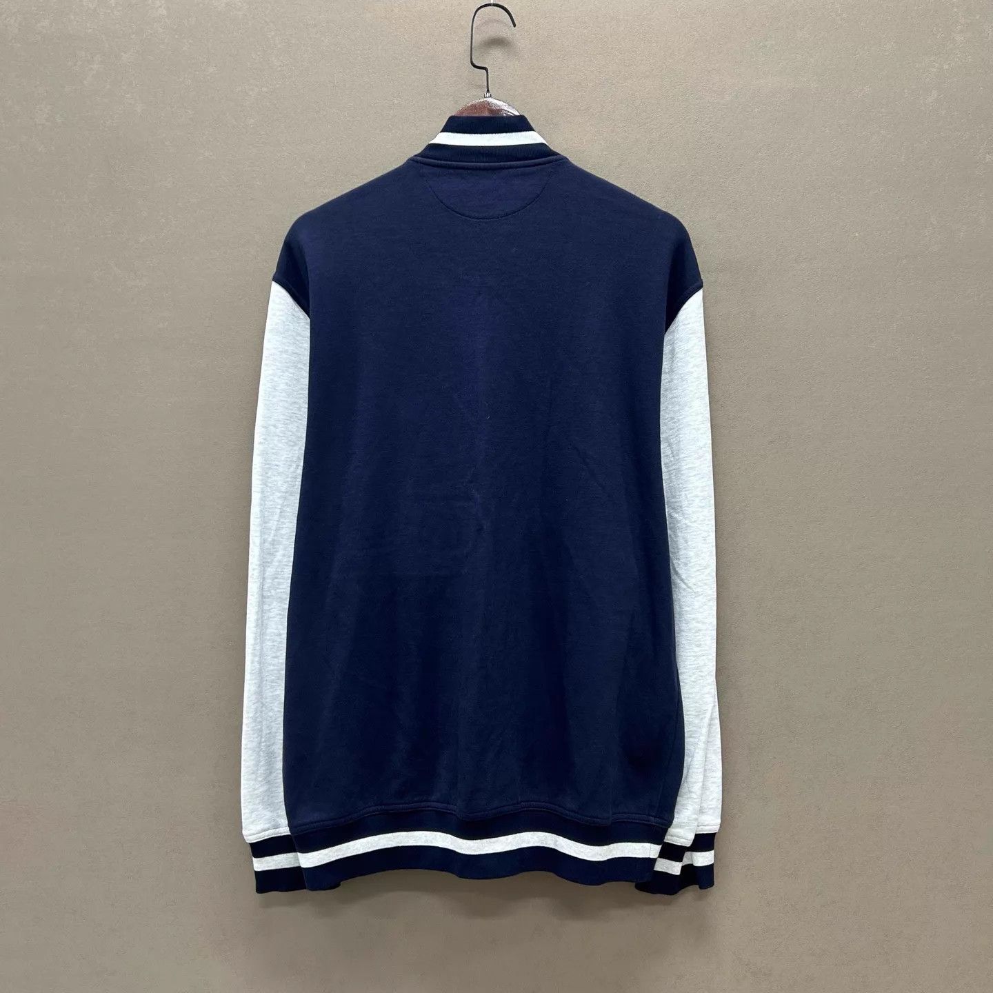 Brunello Cucinelli Brunello Cucinelli Navy Colorblock BaseballJacket XL 99 Size US XL / EU 56 / 4 - 2 Thumbnail