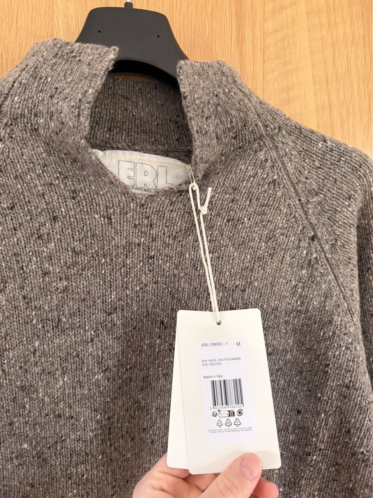 ERL ERL Slit Neck Sweater Knit Size US M / EU 48-50 / 2 - 2 Thumbnail