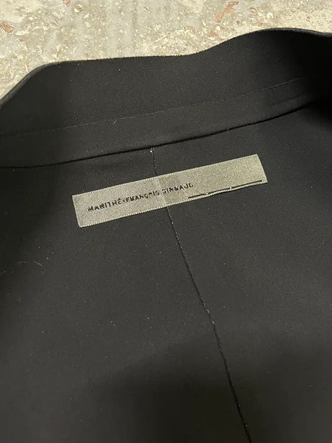 Marithe + Francois Girbaud 1990s Marithé + François Girbaud Oversized Collar Black Blazer Size S / US 4 / IT 40 - 9 Thumbnail