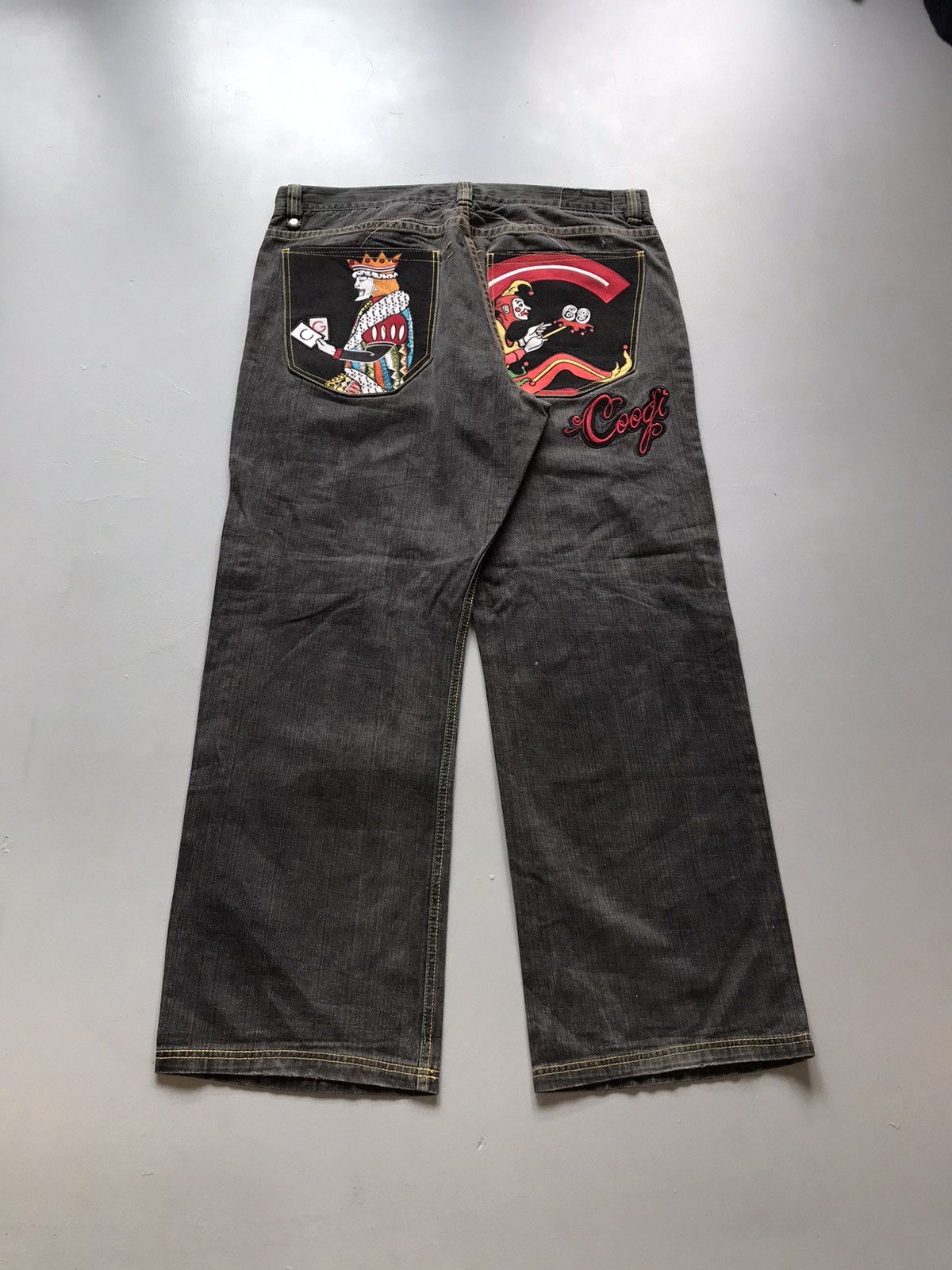 Coogi Vintage Coogi crazy king & joker embroidered denim Size US 44 / EU 60 - 1 Thumbnail
