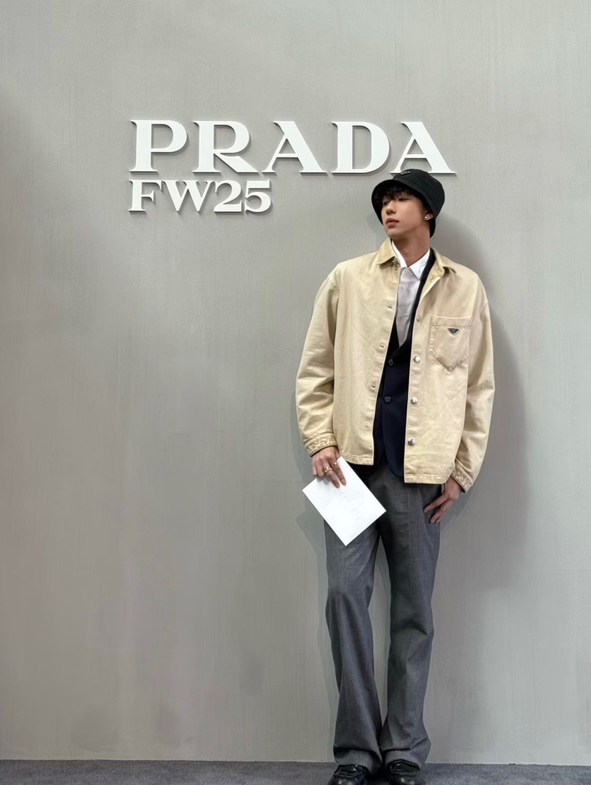 Prada Prada 25SS Triangle Logo Mud-Dyed Jacket Size US M / EU 48-50 / 2 - 1 Thumbnail