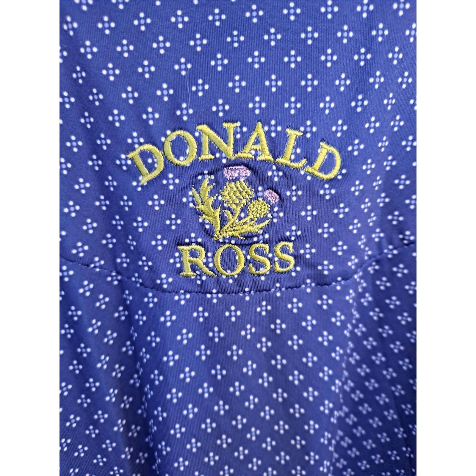 Other Donald Ross Short Sleeve 2 Tone Blue Polo Golf Shirt Size US L / EU 52-54 / 3 - 7 Thumbnail