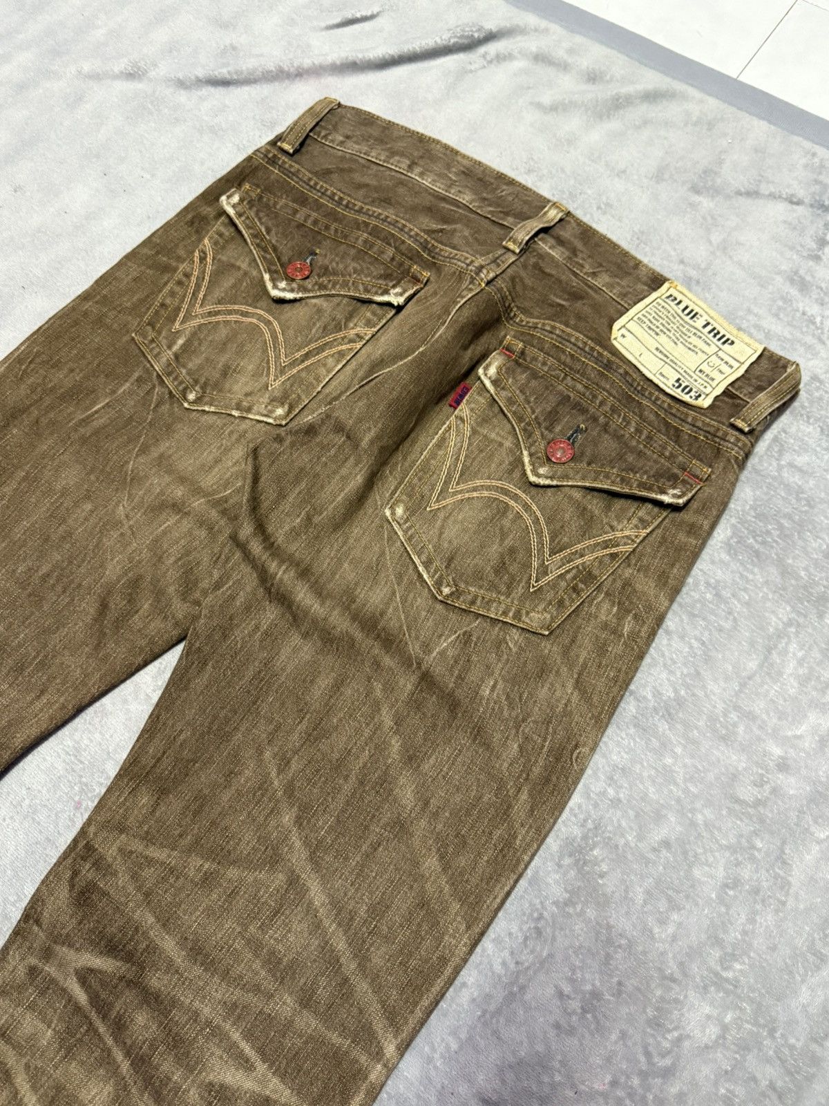 Edwin Edwin 503 Flare Faded Brown Bootcut Jeans Size US 34 / EU 50 - 13 Thumbnail