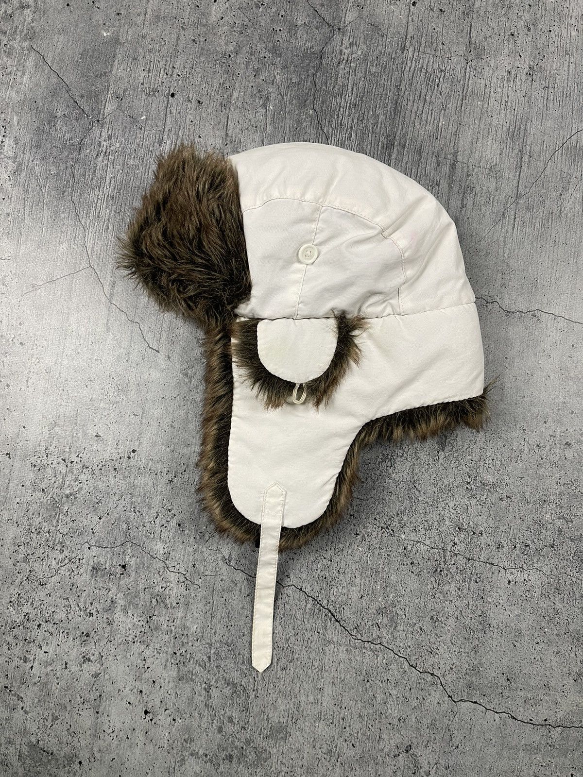 Japanese Brand × Vintage Vintage Crazy Y2k Mohair Fuzzy Hat Ushanka Punk Huge Size ONE SIZE - 2 Thumbnail