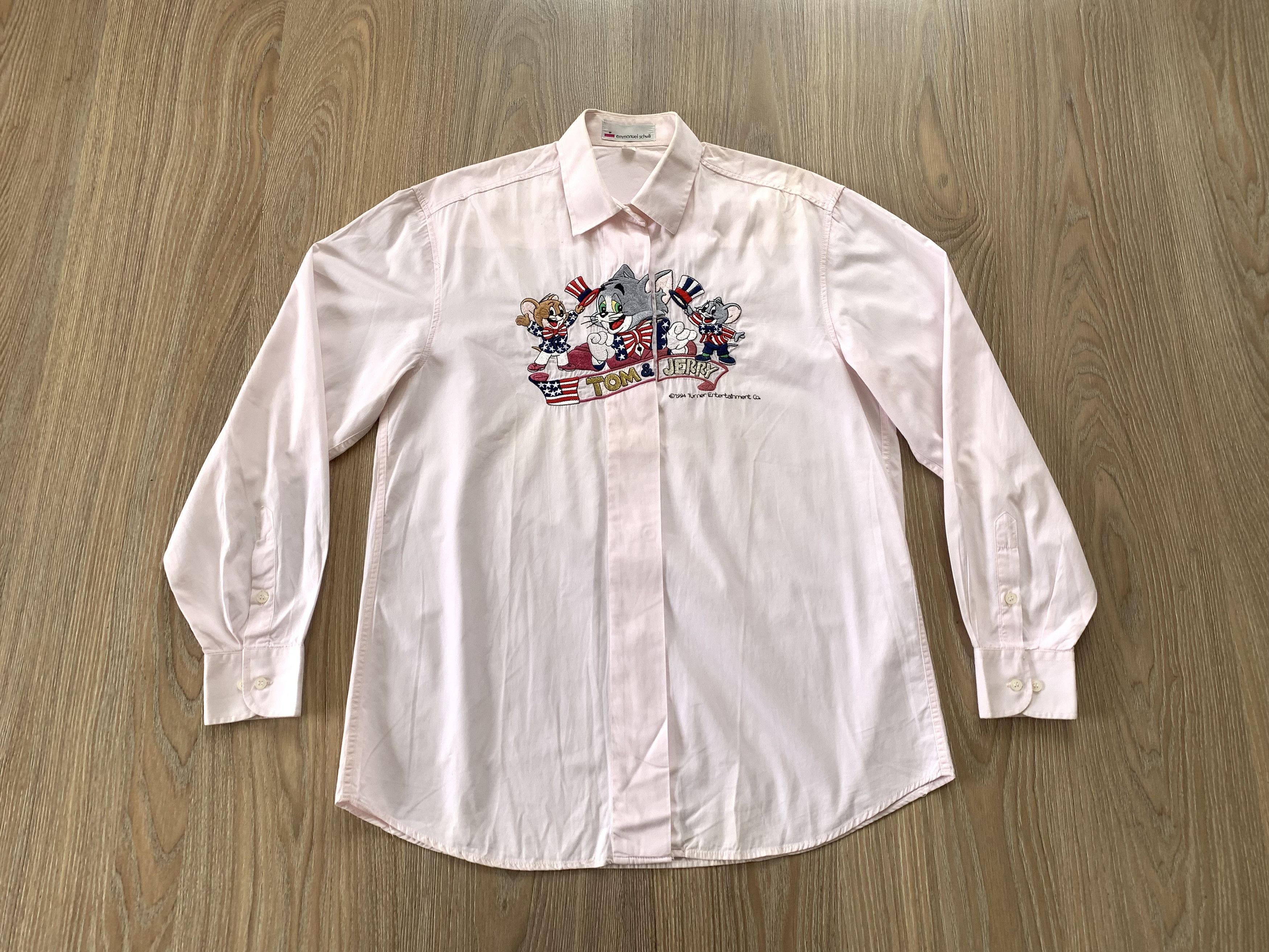 Warner Bros Vintage Warner Bros Tom & Jerry Embroidered Shirt 1994 Size US S / EU 44-46 / 1 - 2 Thumbnail