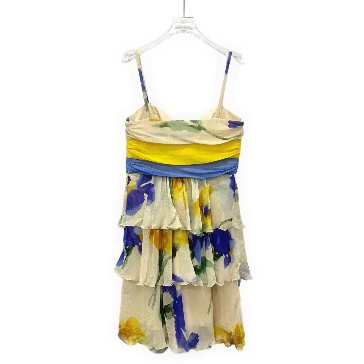 Moschino Moschino Floral Print Mulberry Silk Camisole Dress K26WX Size M / US 6-8 / IT 42-44 - 2 Thumbnail