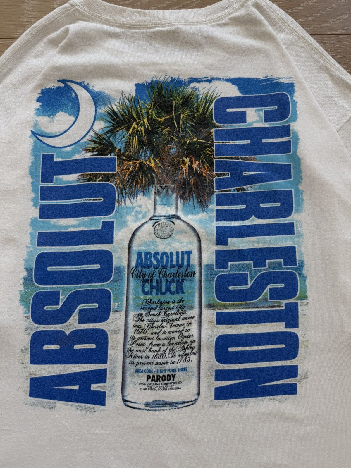 Gildan Absolut Chuck Vodka Charleston NC Parody Shirt Size US L / EU 52-54 / 3 - 3 Thumbnail